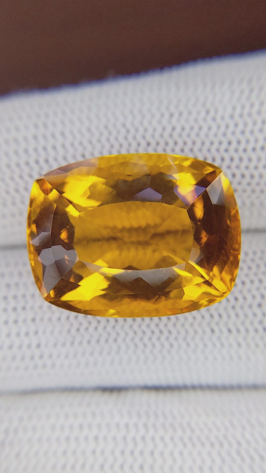 27.44 Ct. Orange Citrine from Brazil Size Video