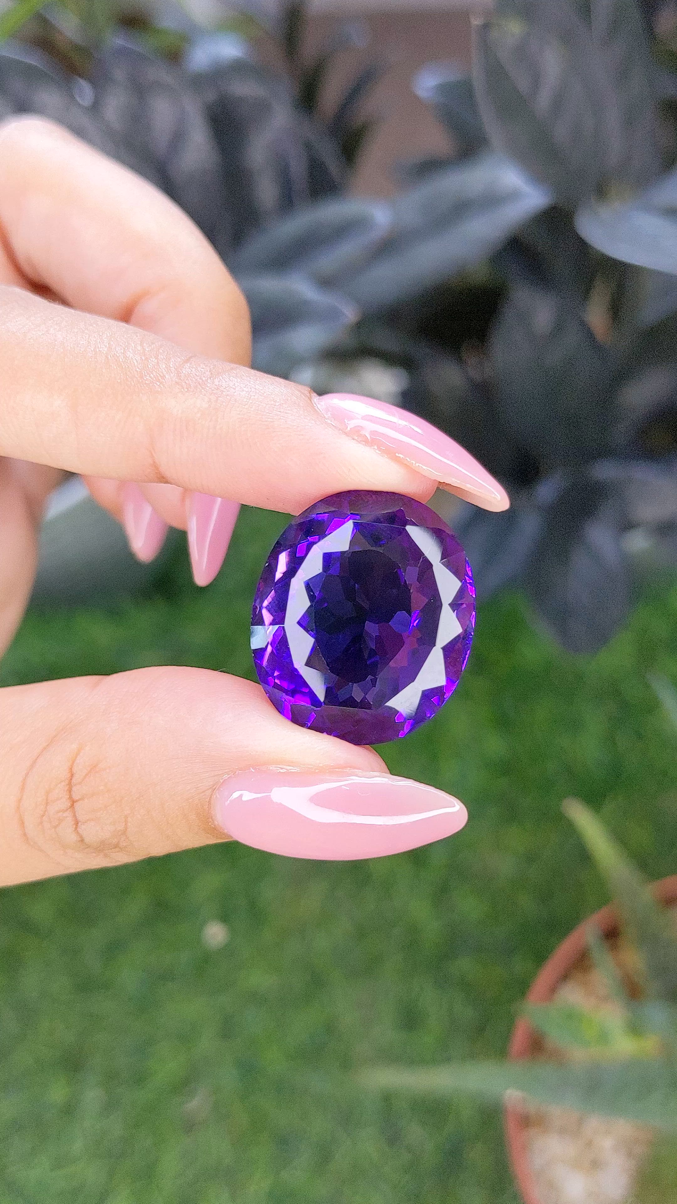31.04 Ct. Purple Amethyst Size Video
