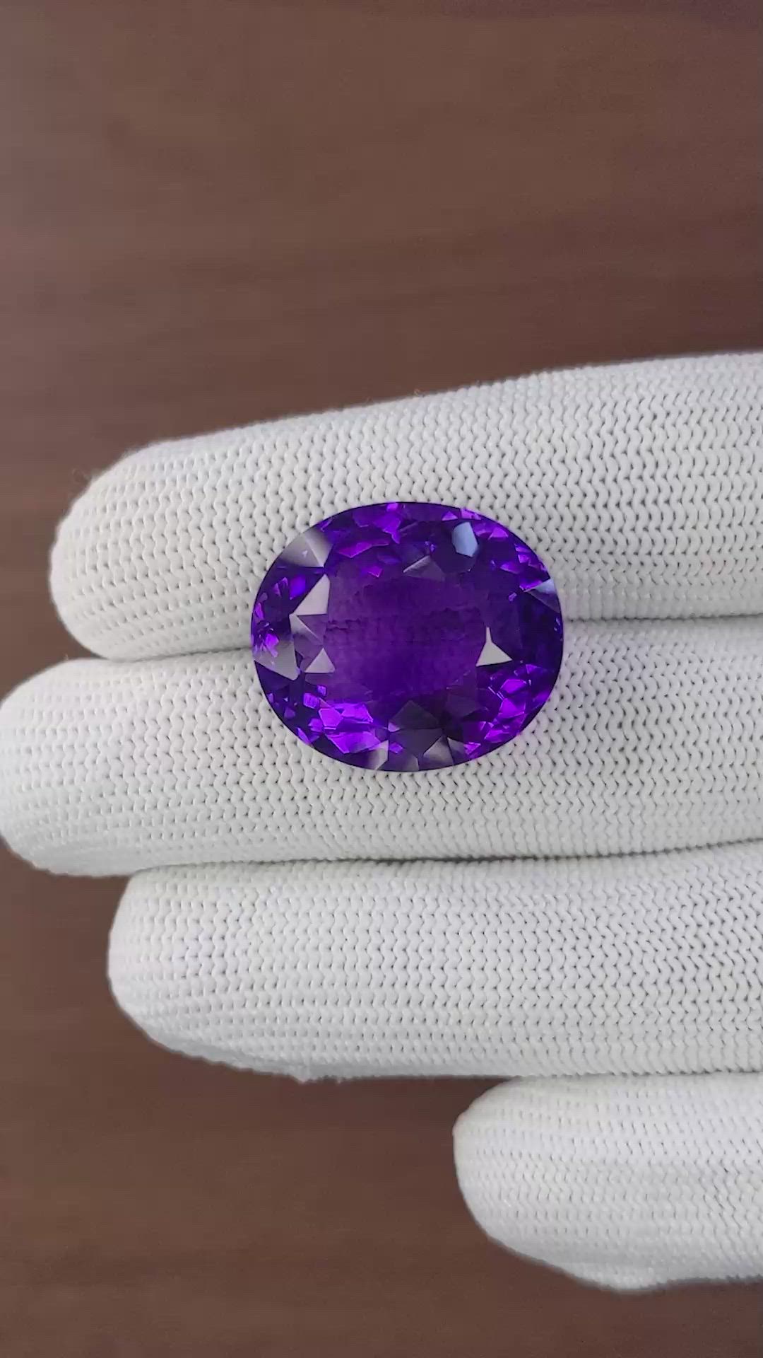 31.04 Ct. Purple Amethyst Size Video