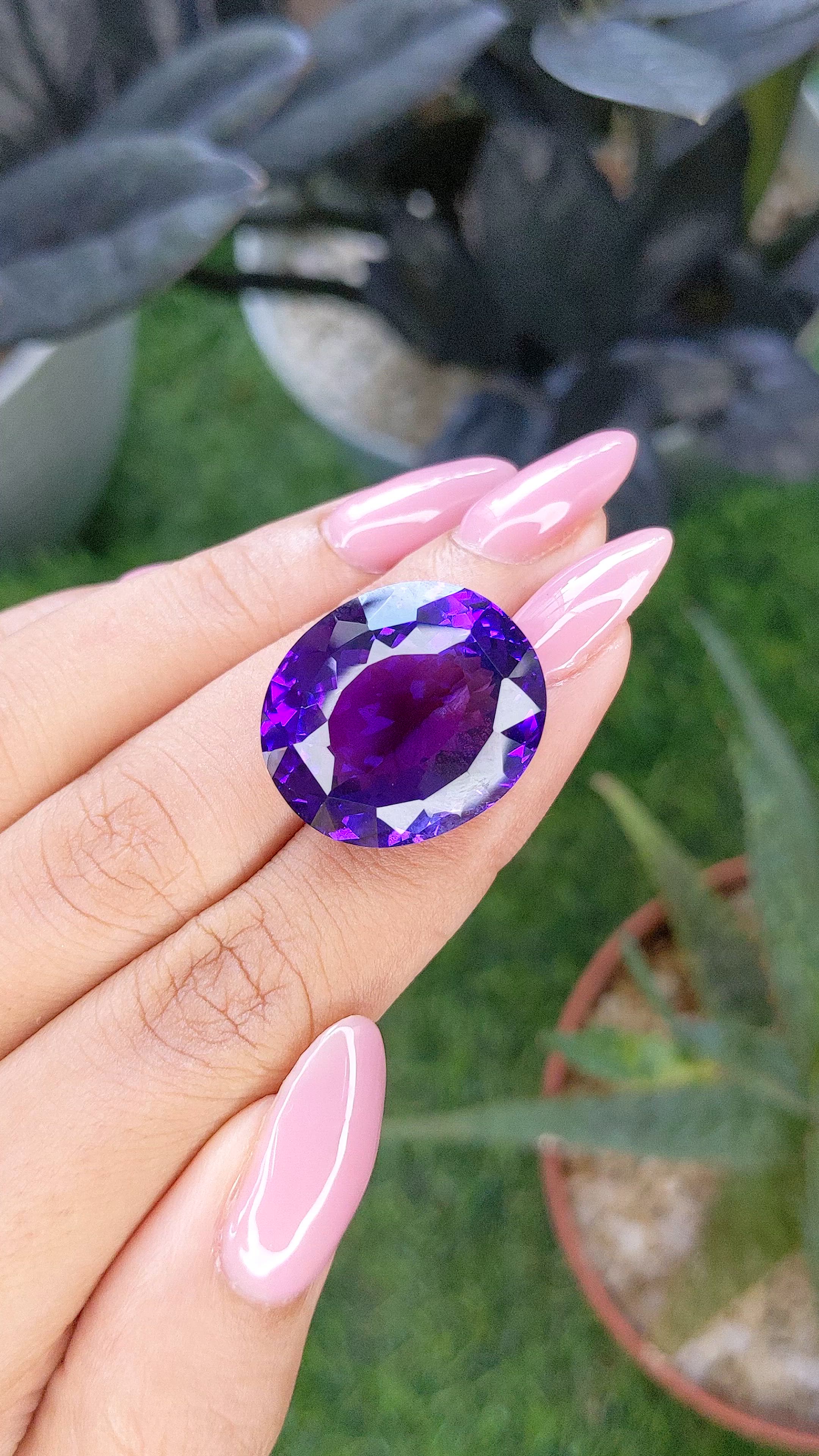 31.04 Ct. Purple Amethyst Size Video