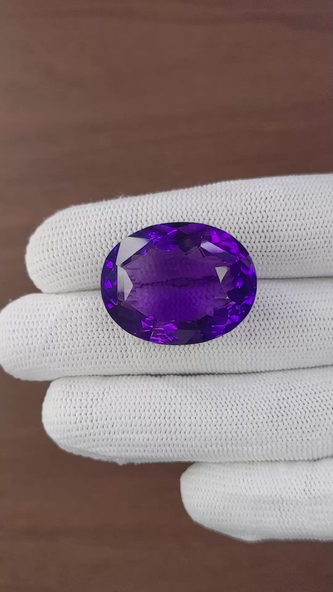 50.24 Ct. Purple Amethyst Size Video