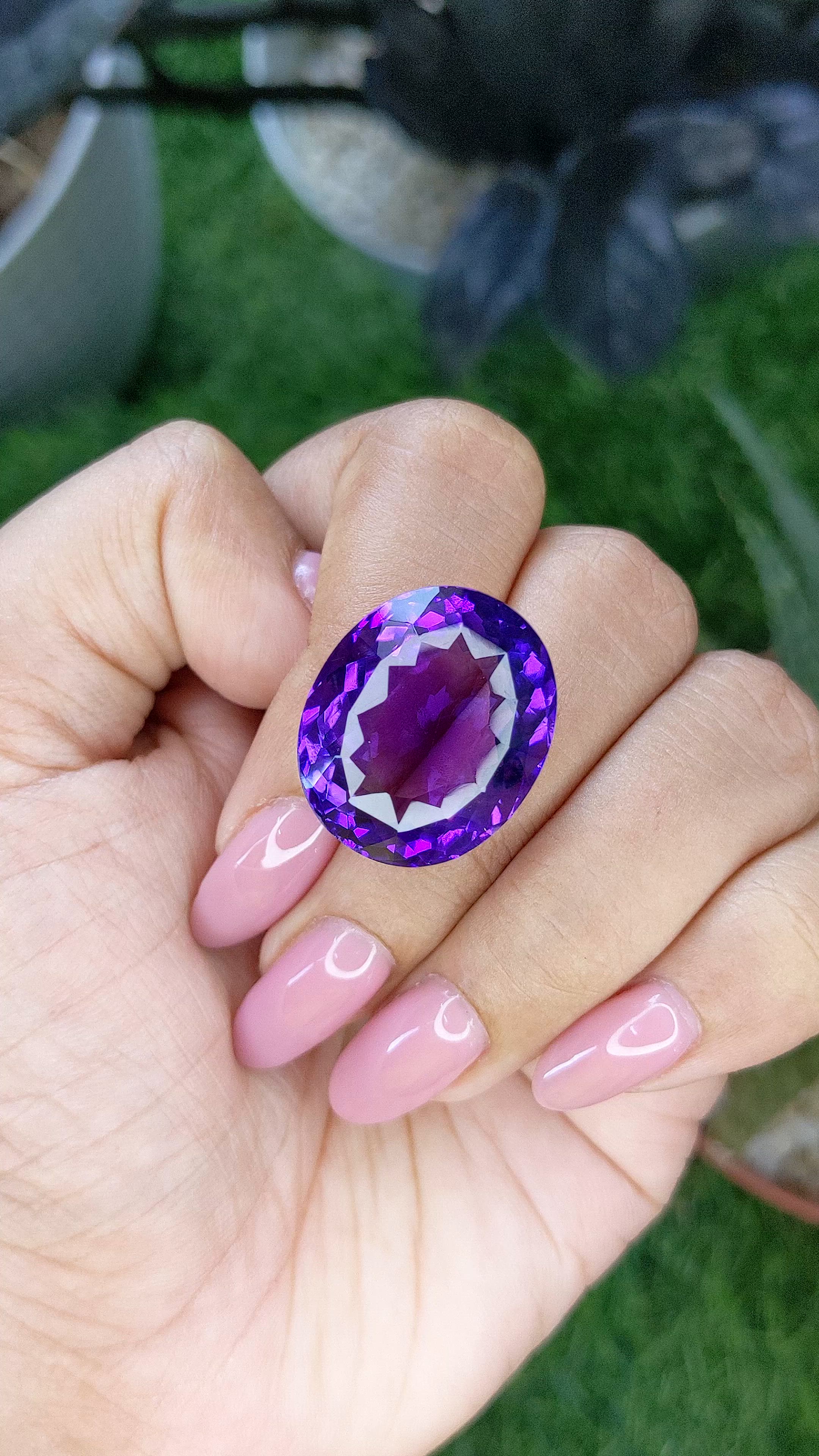 30.69 Ct. Purple Amethyst Size Video