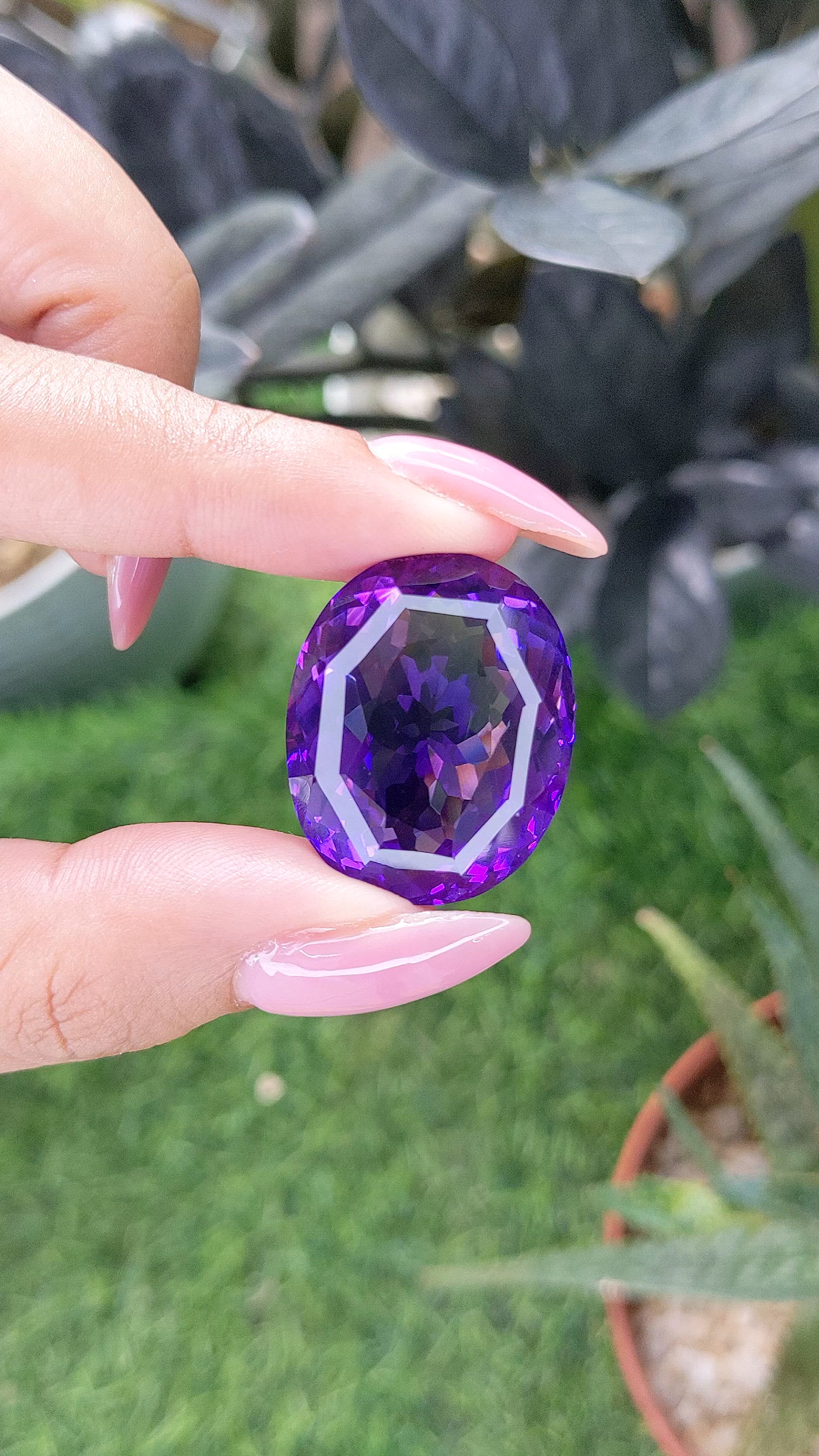 47.99 Ct. Purple Amethyst Size Video