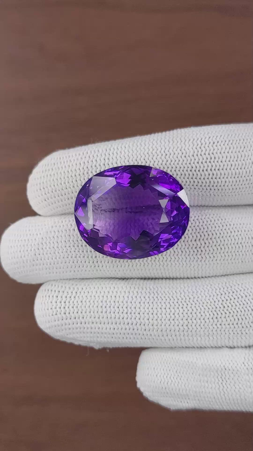 47.99 Ct. Purple Amethyst Size Video