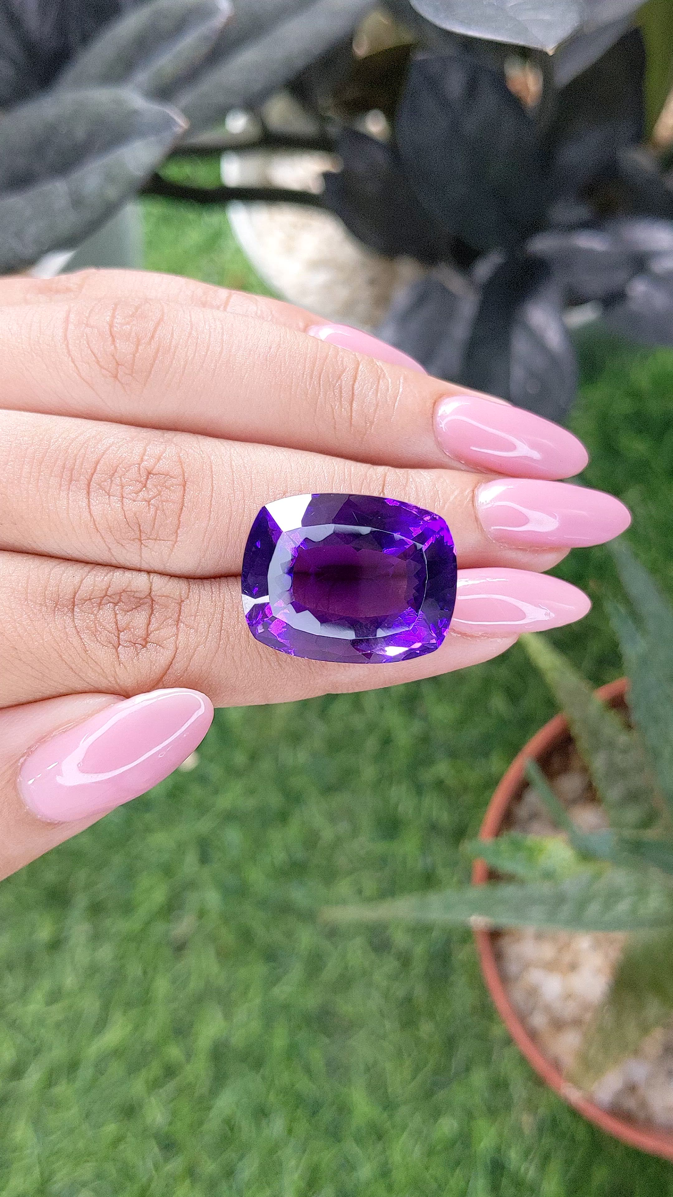 33.19 Ct. Purple Amethyst Size Video