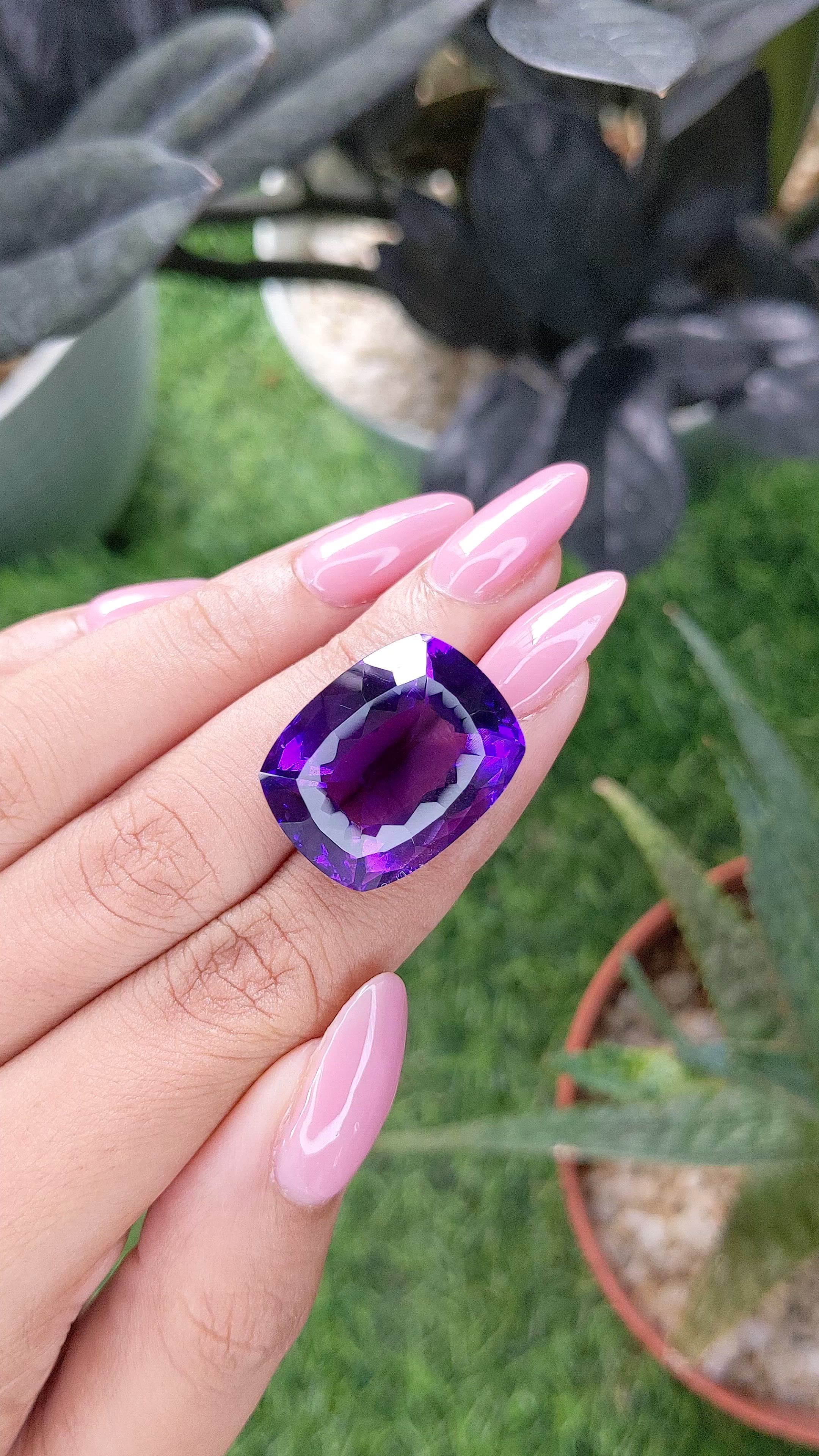 33.19 Ct. Purple Amethyst Size Video