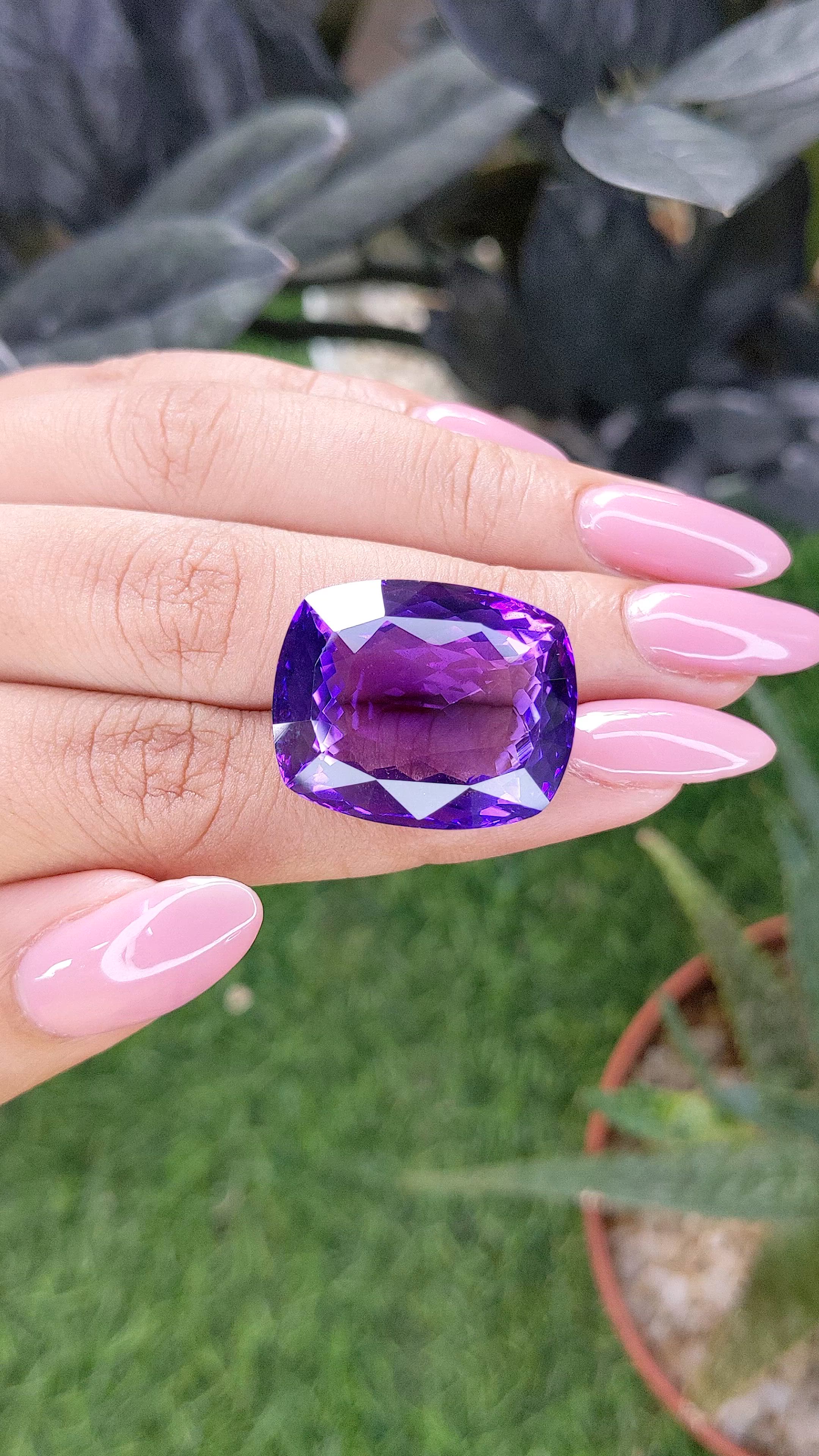 40.49 Ct. Purple Amethyst Size Video