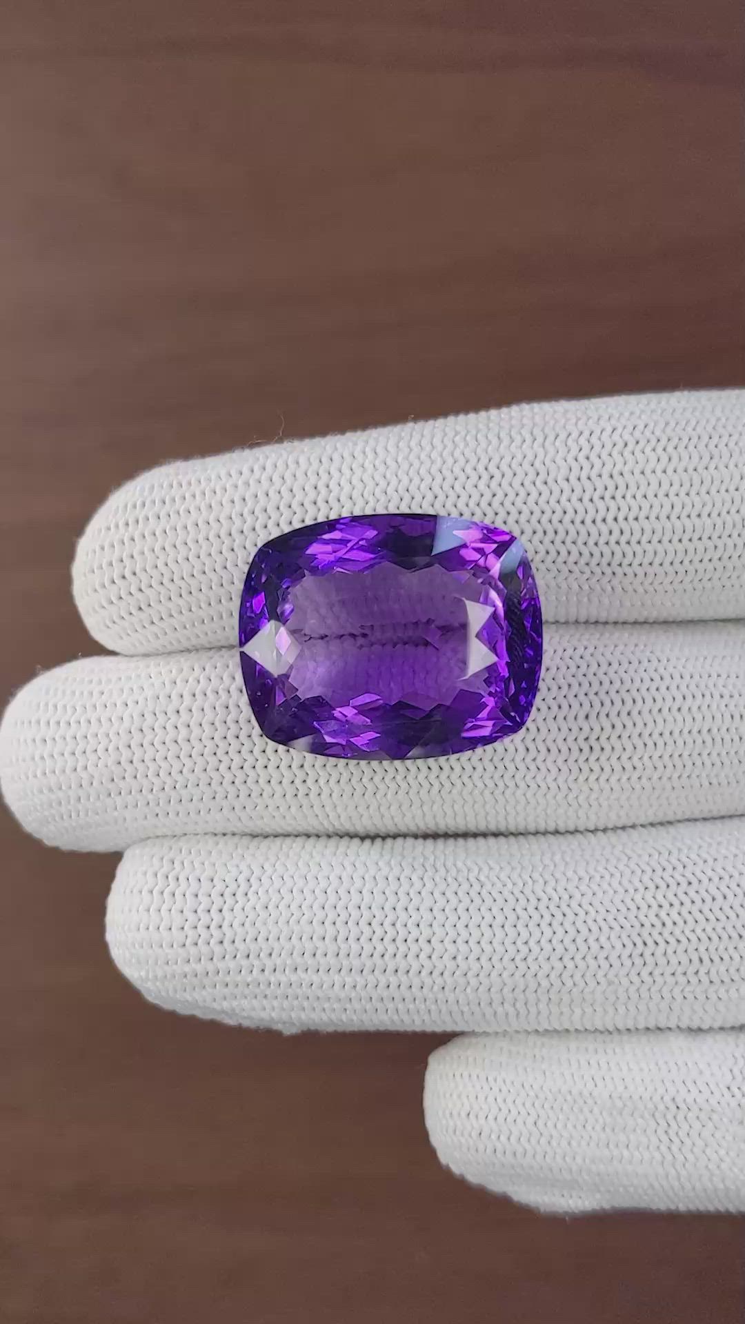40.49 Ct. Purple Amethyst Size Video