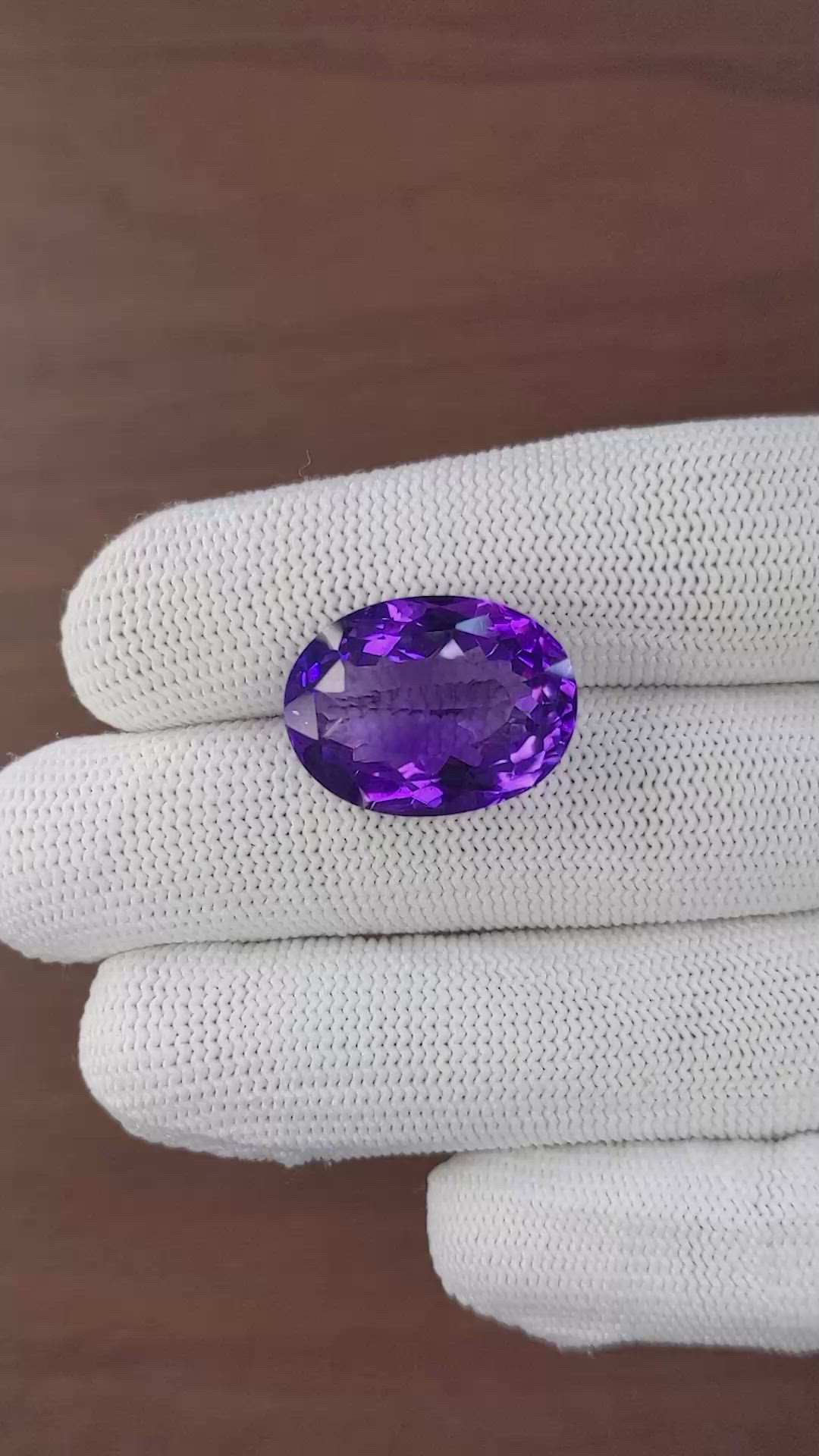 18.83 Ct. Purple Amethyst Size Video