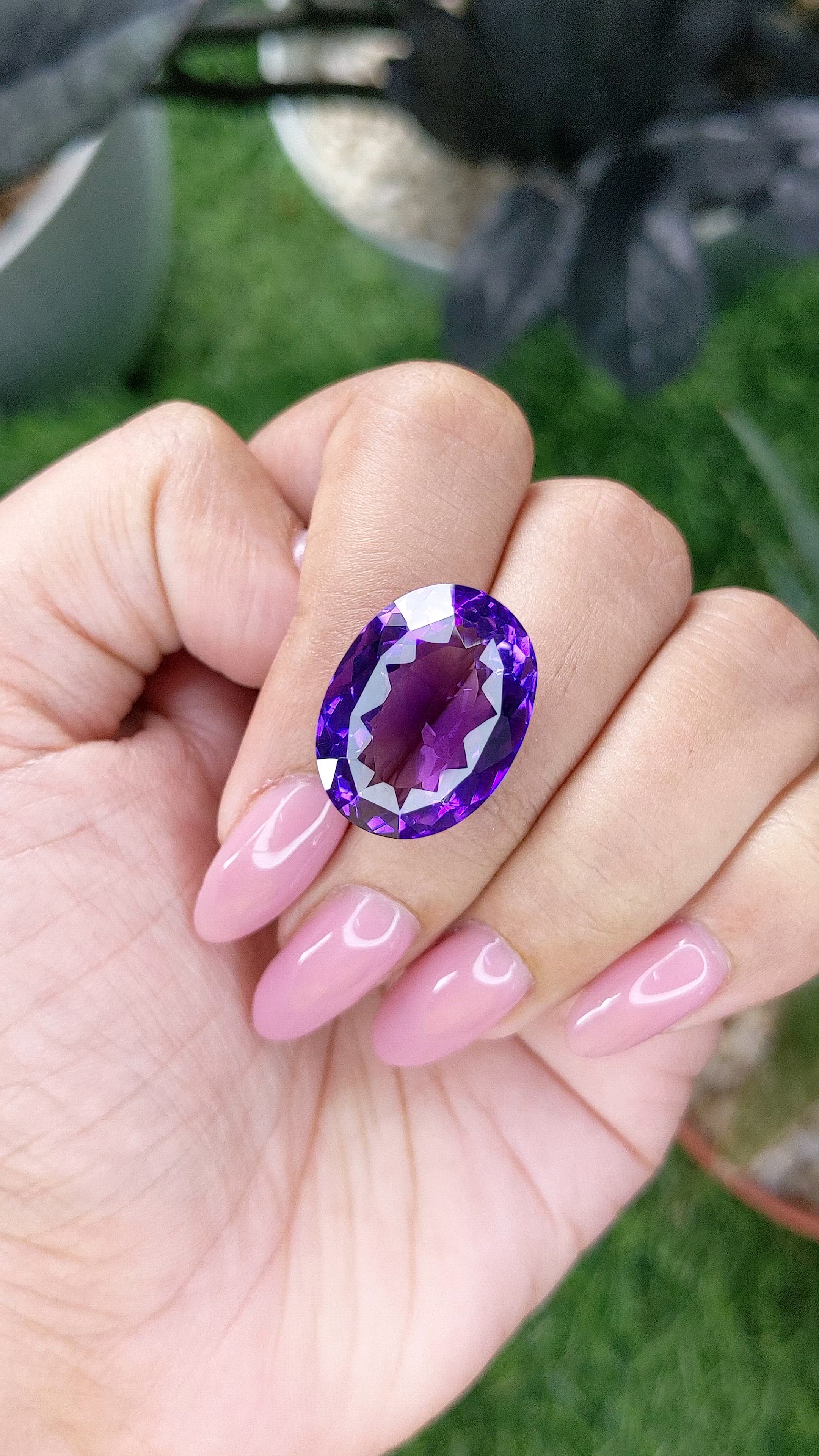 18.83 Ct. Purple Amethyst Size Video