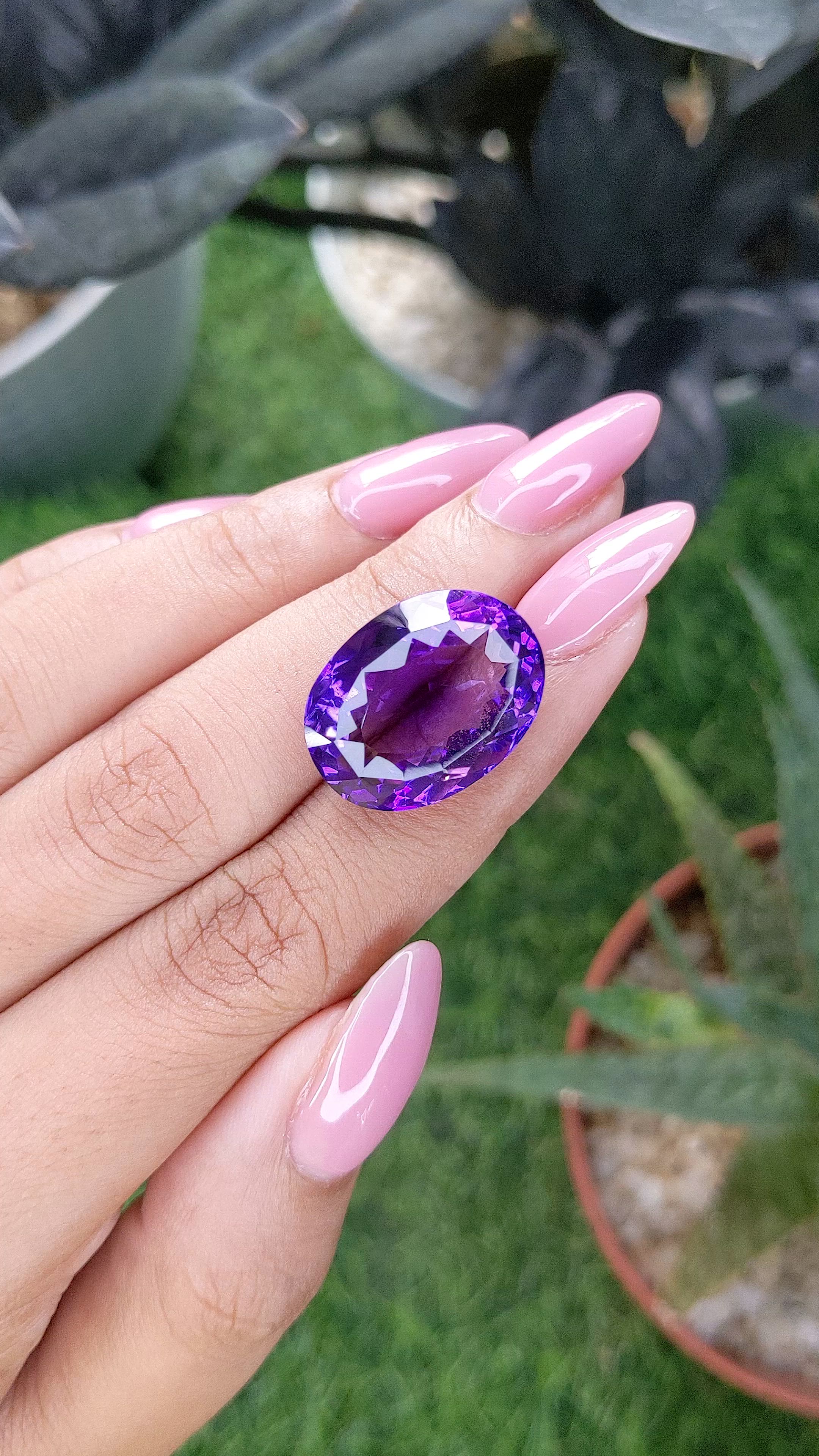 18.83 Ct. Purple Amethyst Size Video