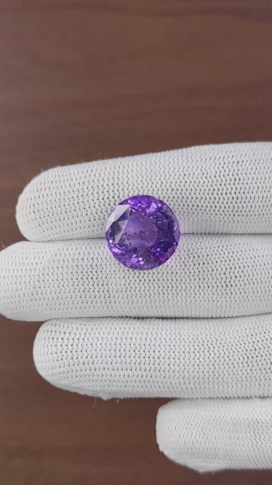 13.30 Ct. Purple Amethyst Size Video