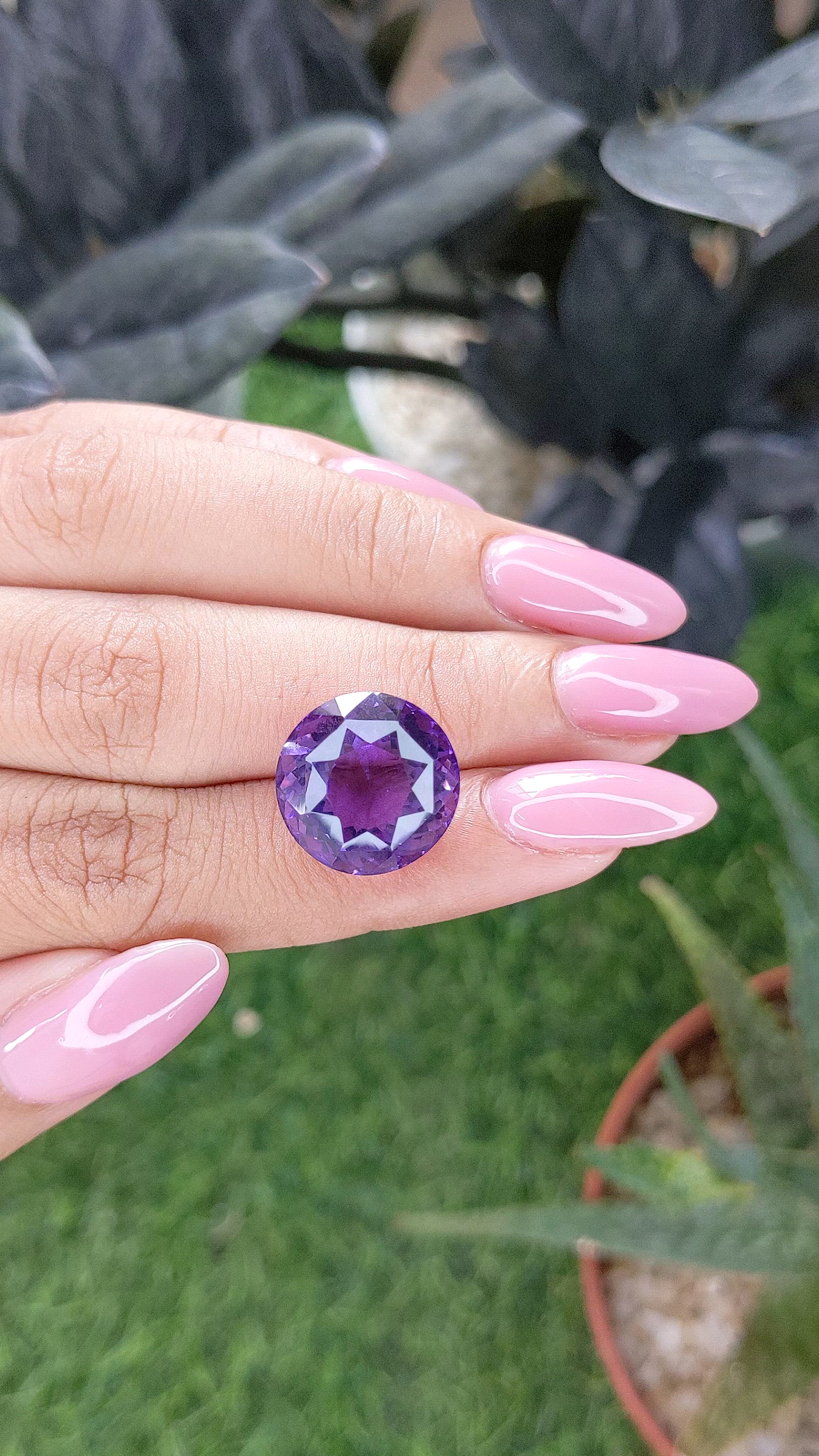13.30 Ct. Purple Amethyst Size Video
