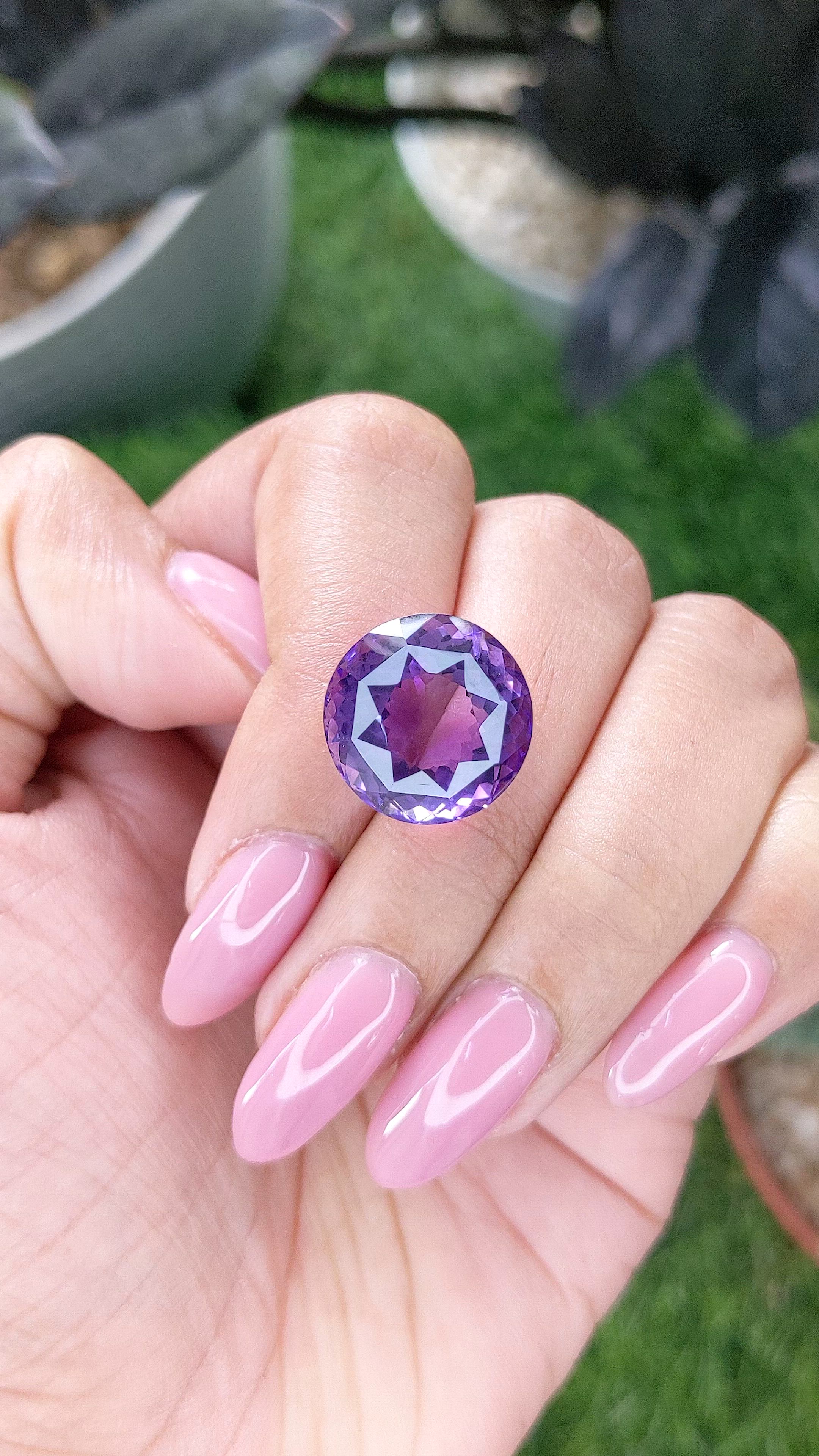 13.30 Ct. Purple Amethyst Size Video