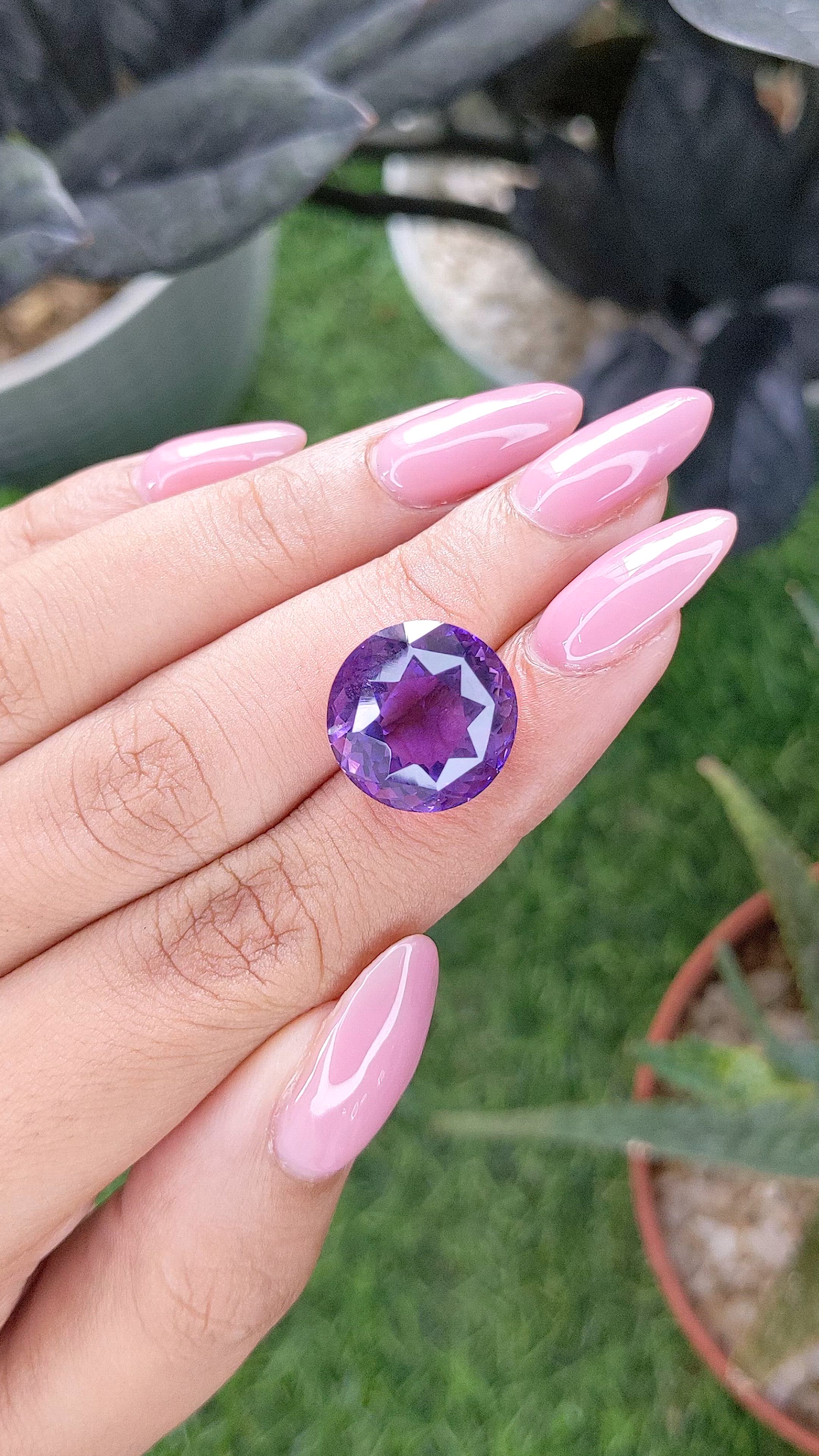13.30 Ct. Purple Amethyst Size Video