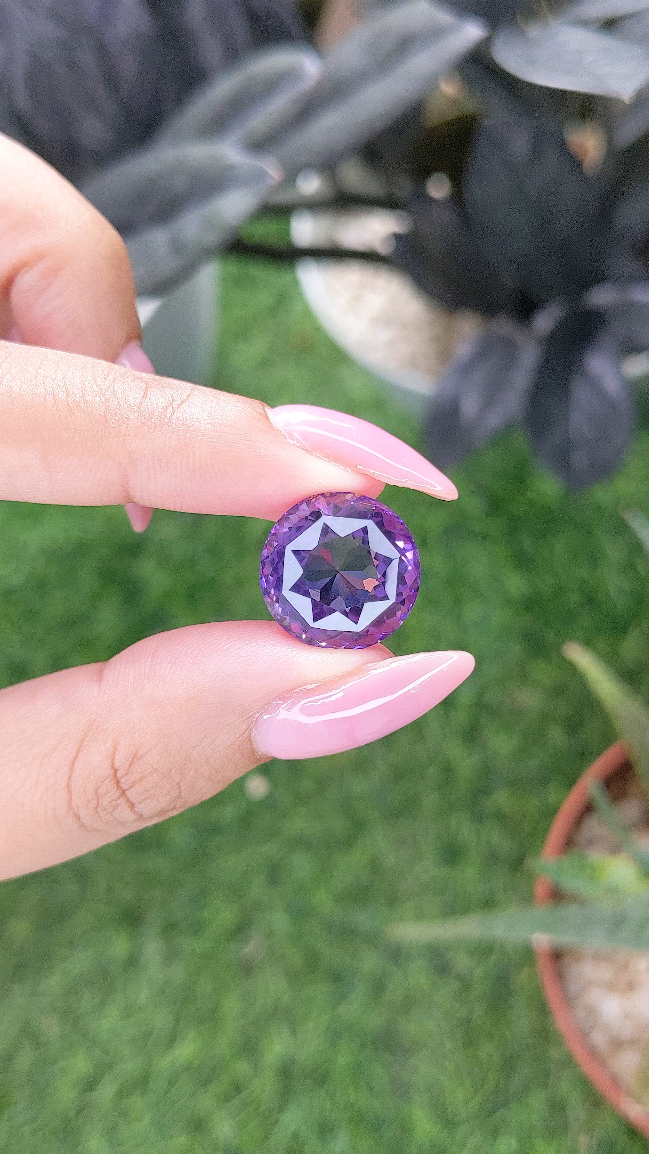 13.30 Ct. Purple Amethyst Size Video