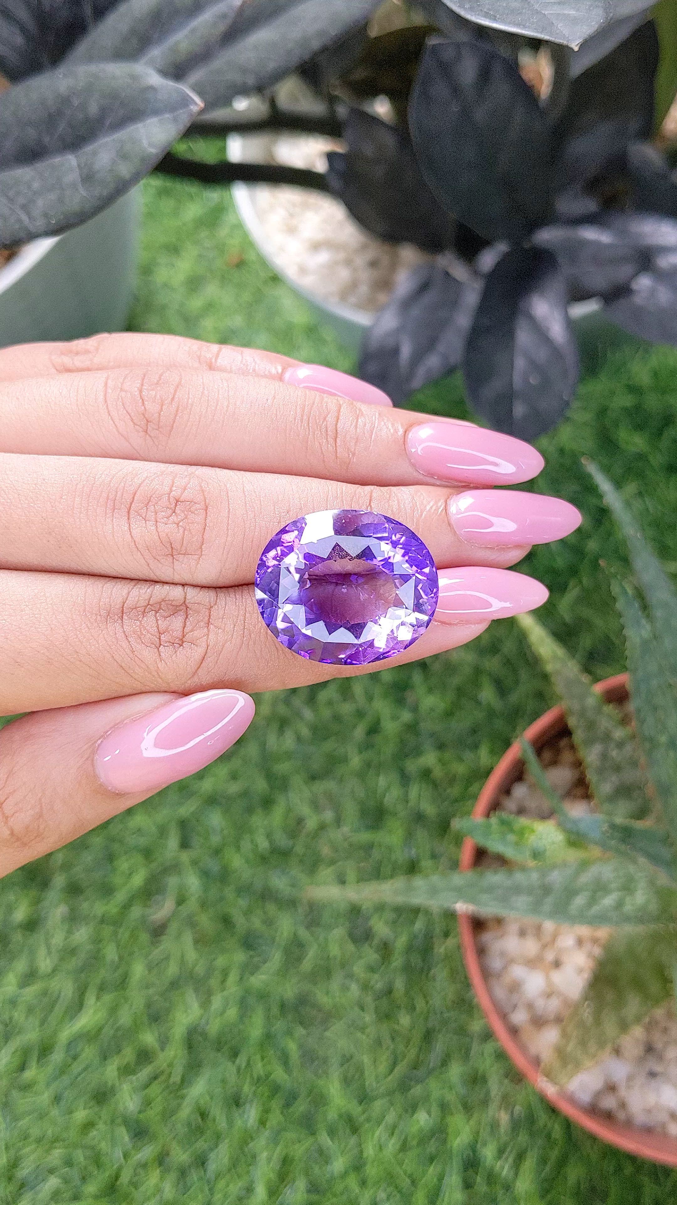 36.10 Ct. Purple Amethyst Size Video