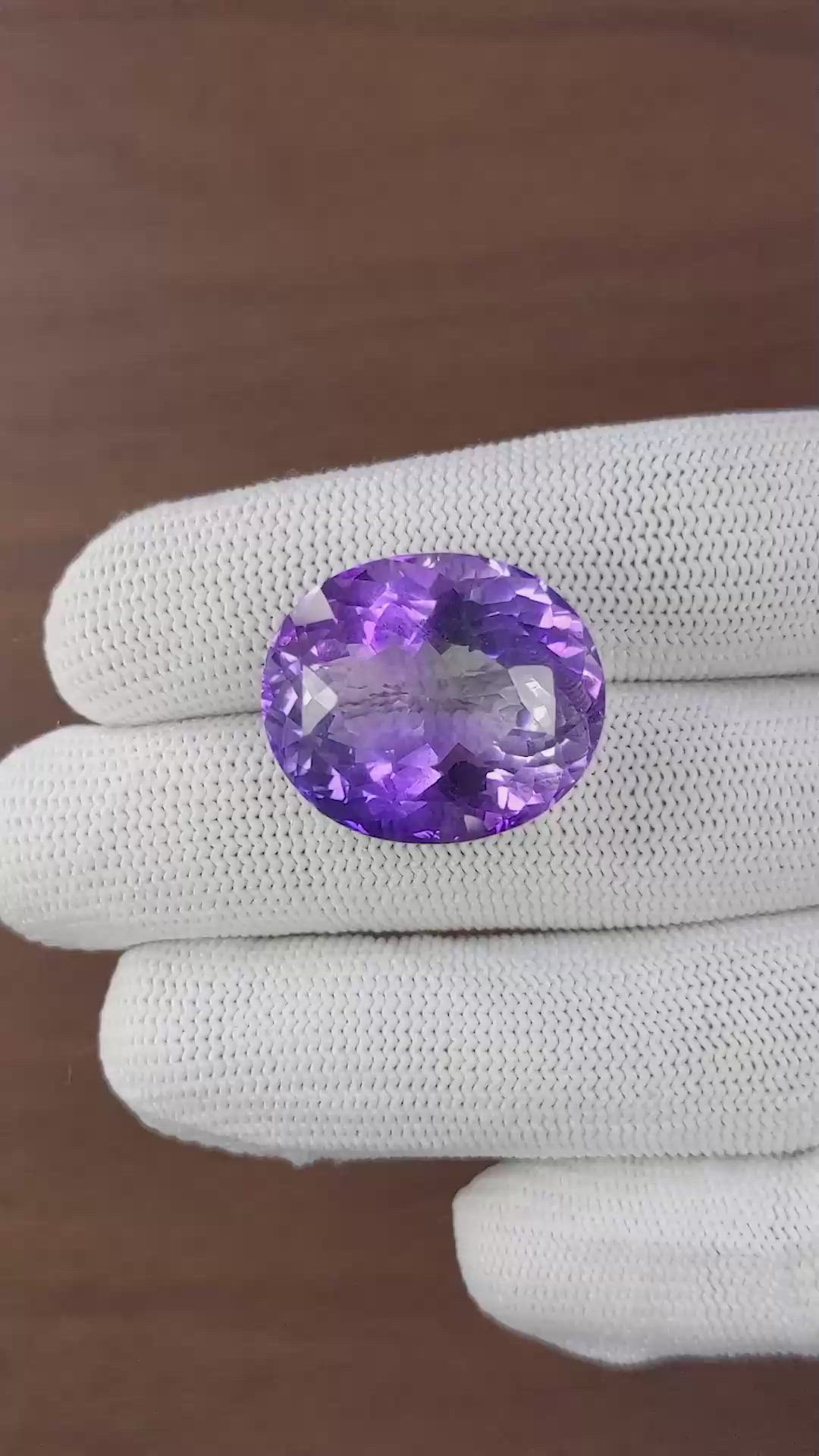 36.10 Ct. Purple Amethyst Size Video