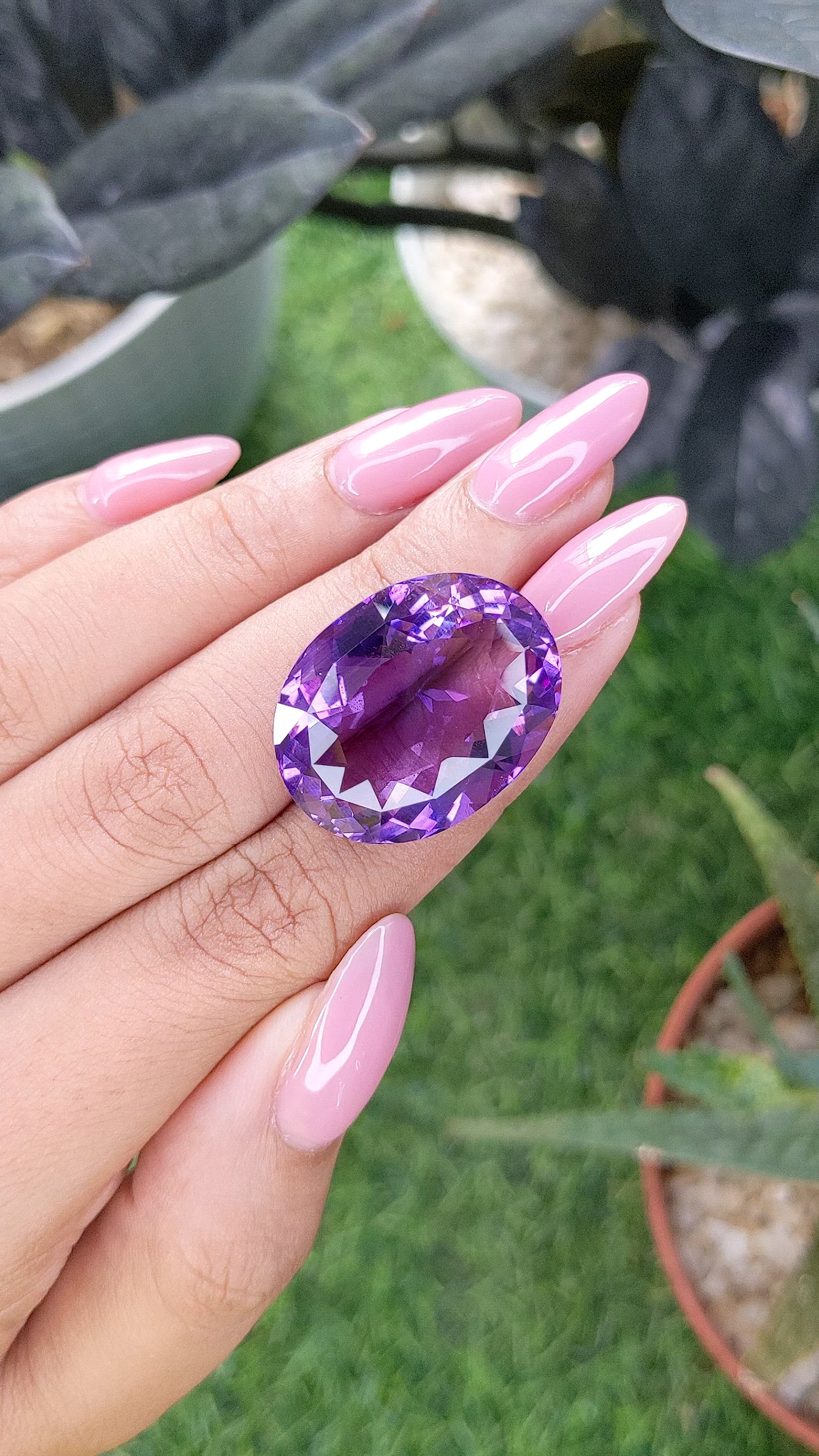 33.89 Ct. Purple Amethyst Size Video