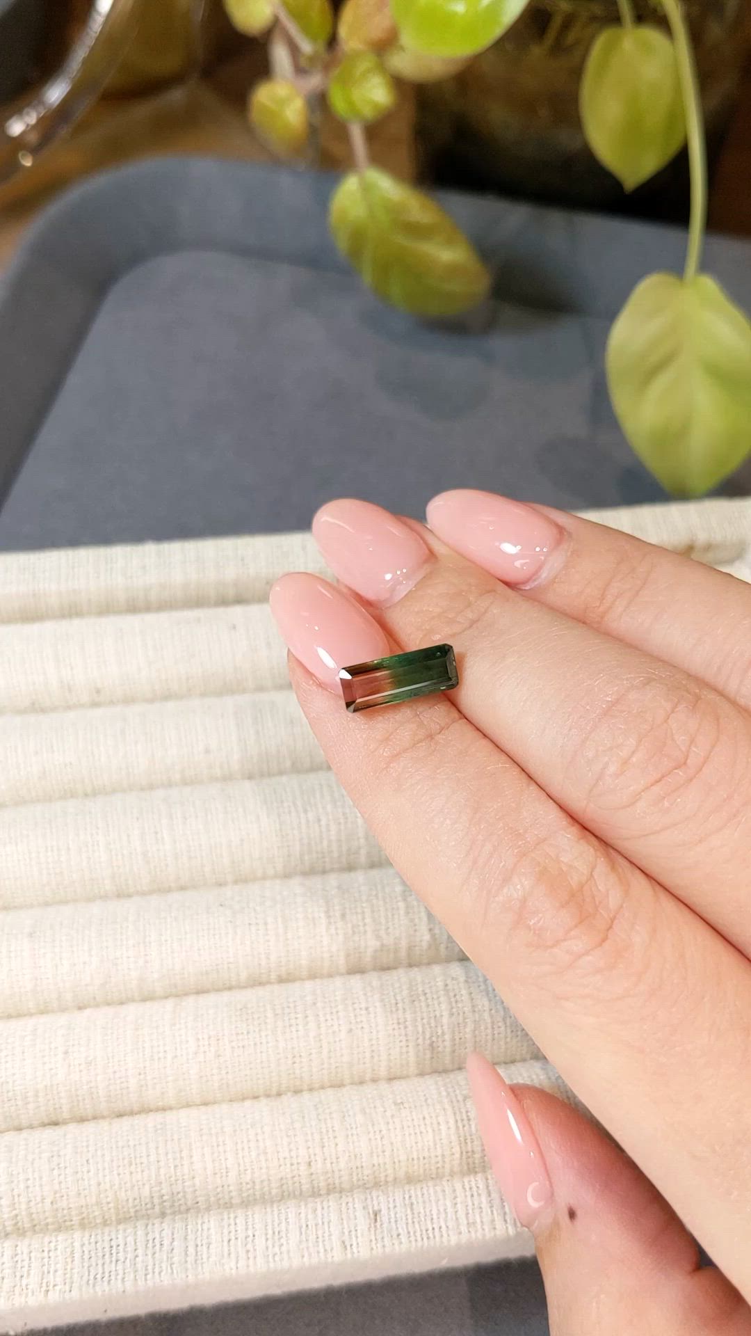 2.82 Ct. Watermelon Tourmaline from Mozambique Size Video
