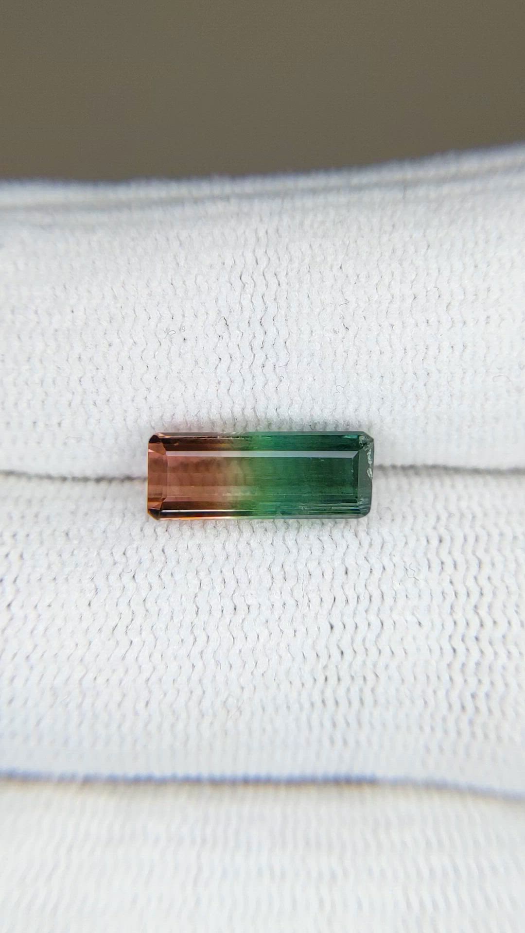 2.82 Ct. Watermelon Tourmaline from Mozambique Size Video