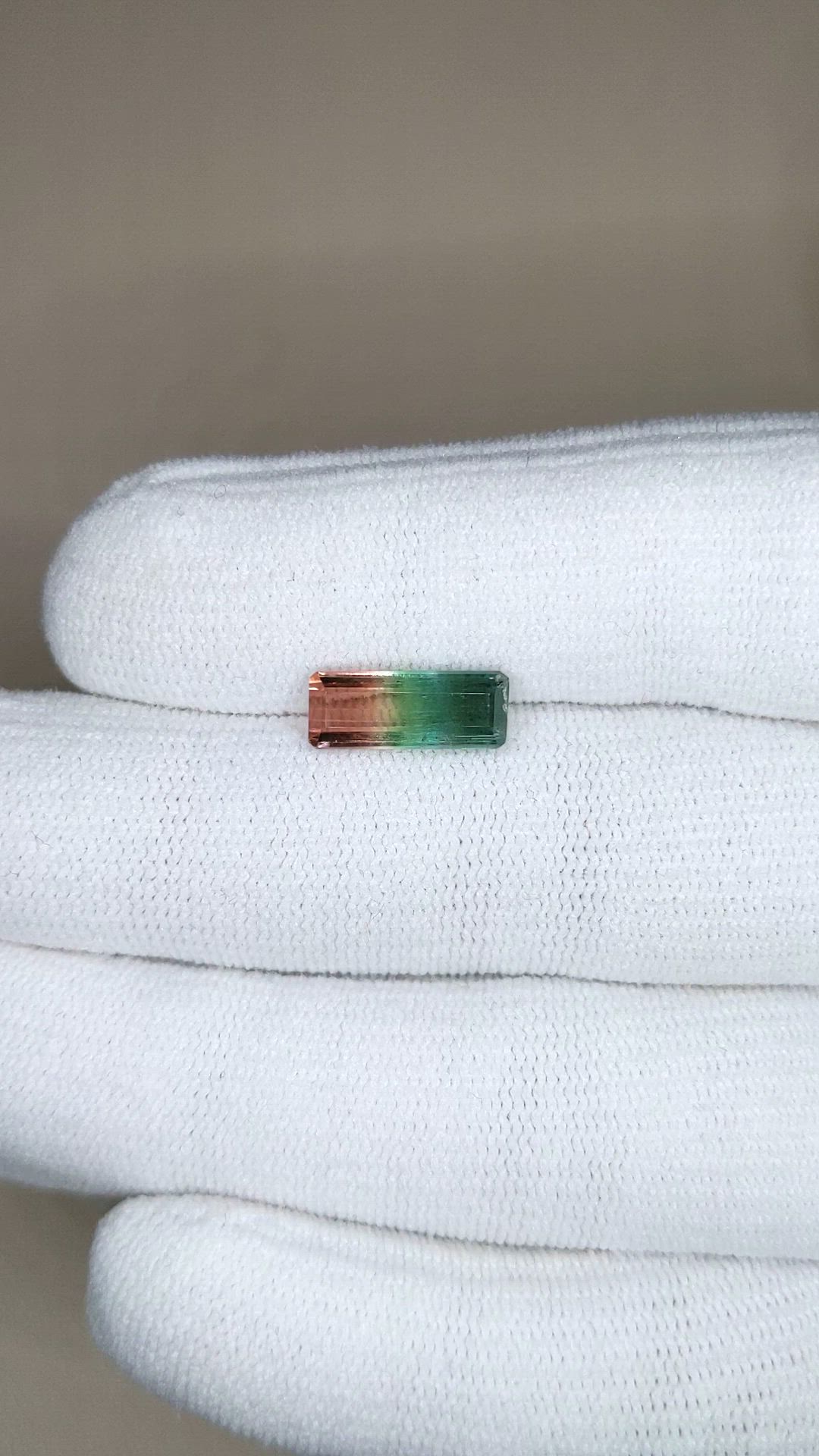 2.82 Ct. Watermelon Tourmaline from Mozambique Size Video