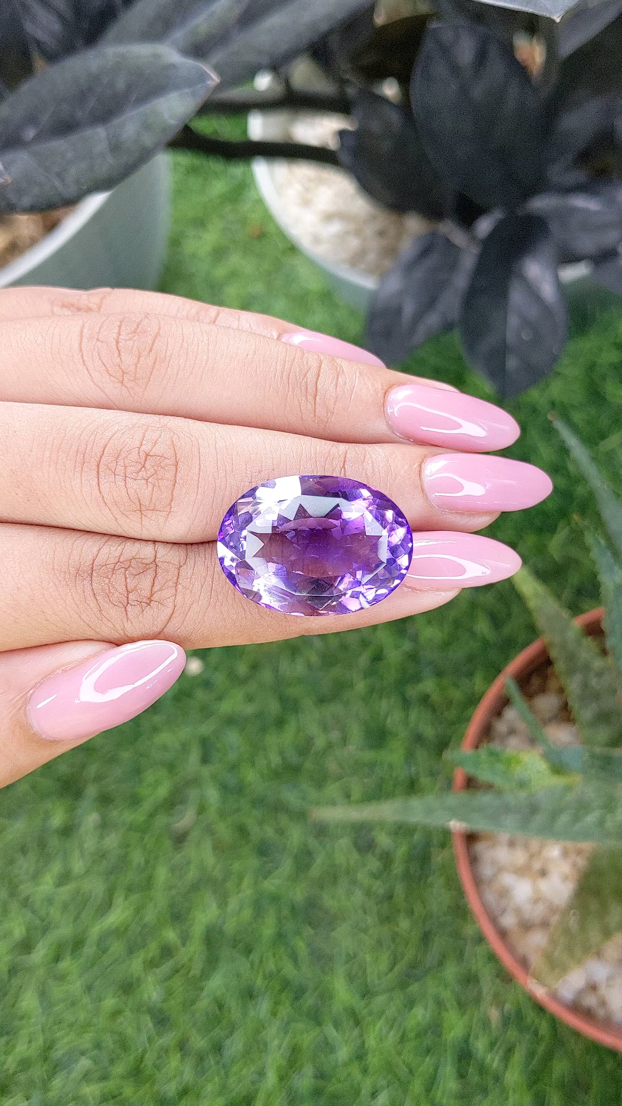 30.94 Ct. Purple Amethyst Size Video