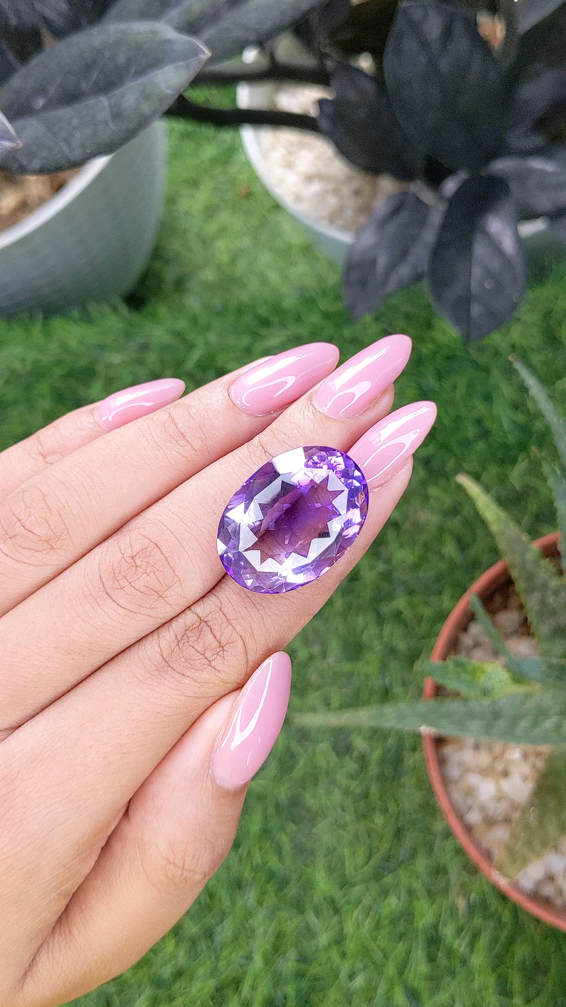 30.94 Ct. Purple Amethyst Size Video