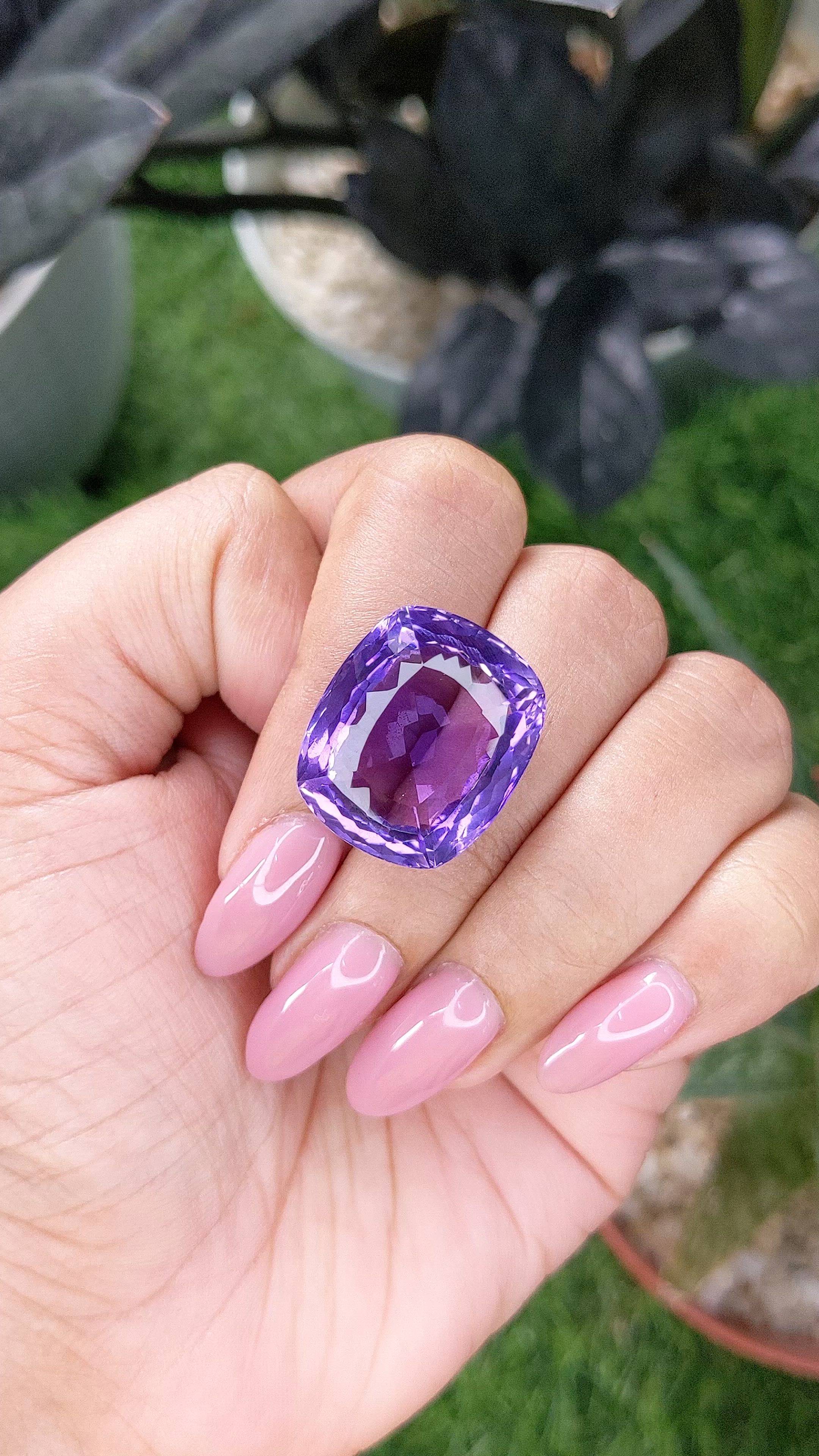 29.17 Ct. Purple Amethyst Size Video