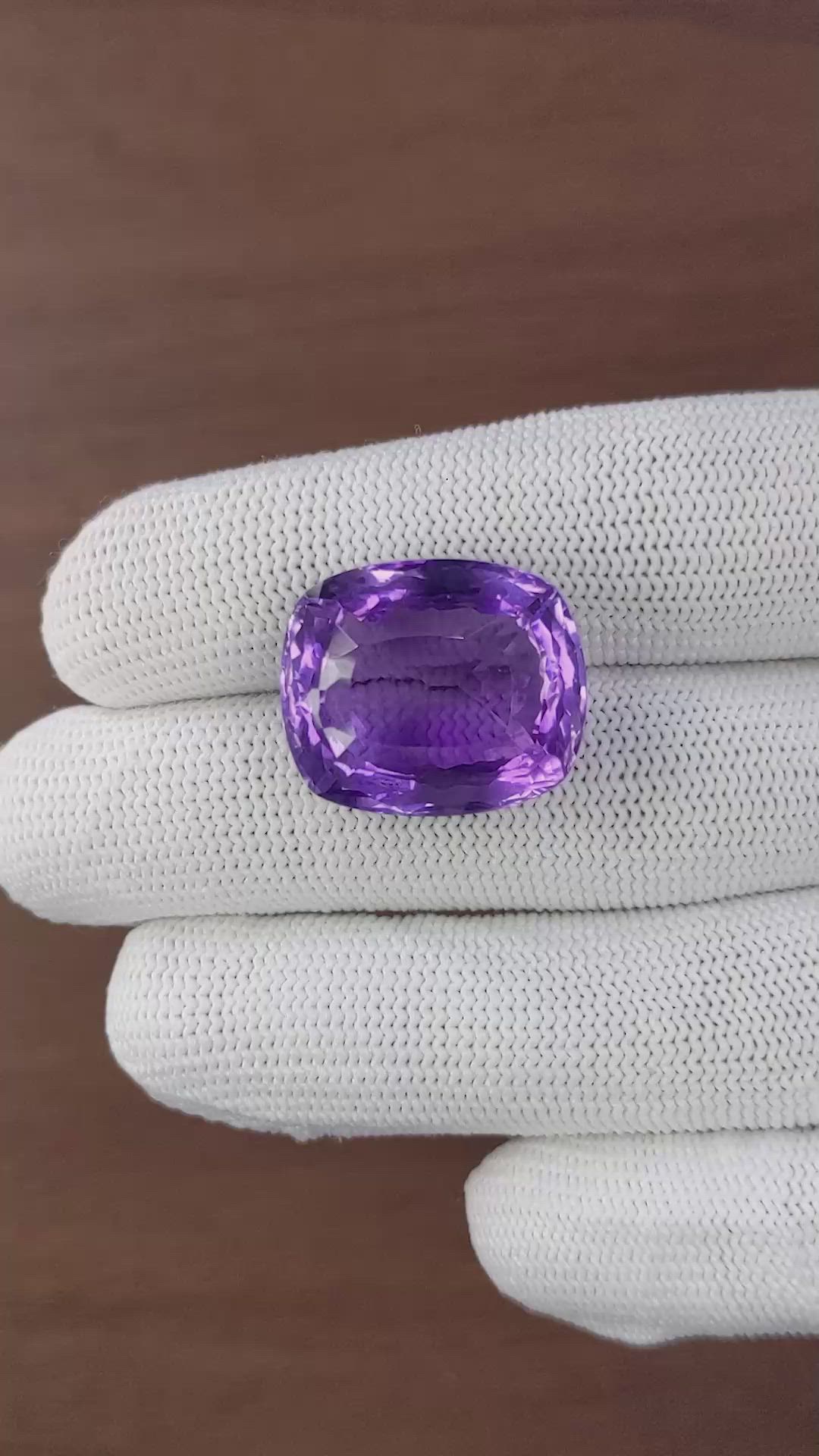 29.17 Ct. Purple Amethyst Size Video
