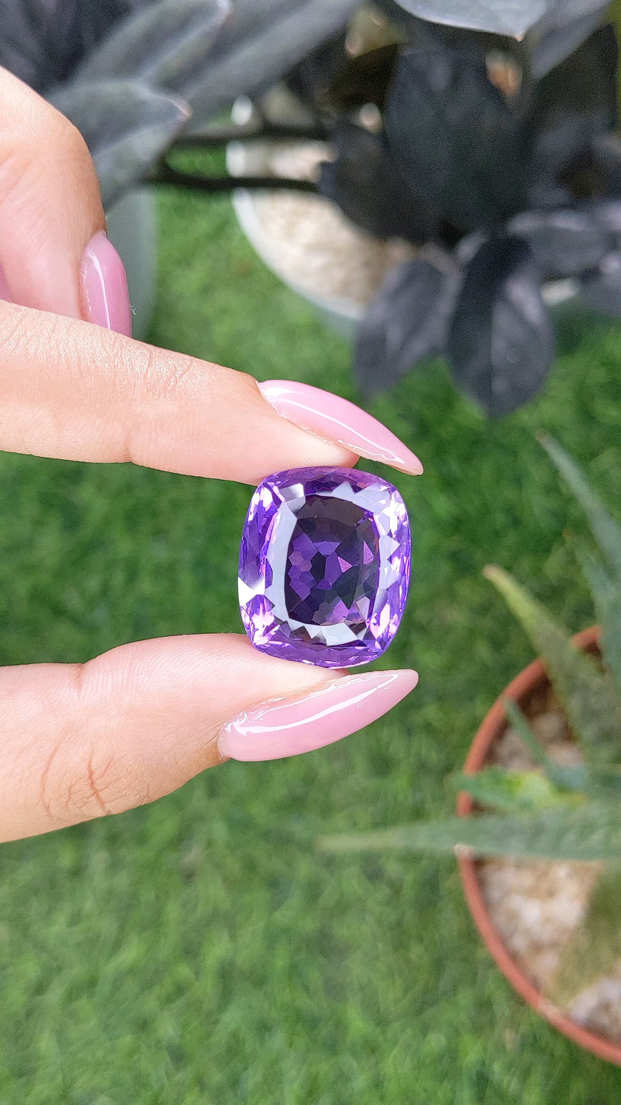 29.17 Ct. Purple Amethyst Size Video
