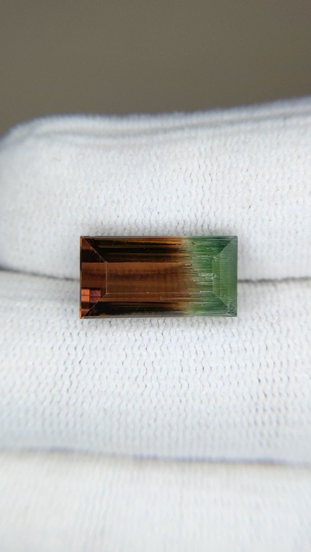 8.00 Ct. Bi Color Tourmaline from Mozambique Size Video