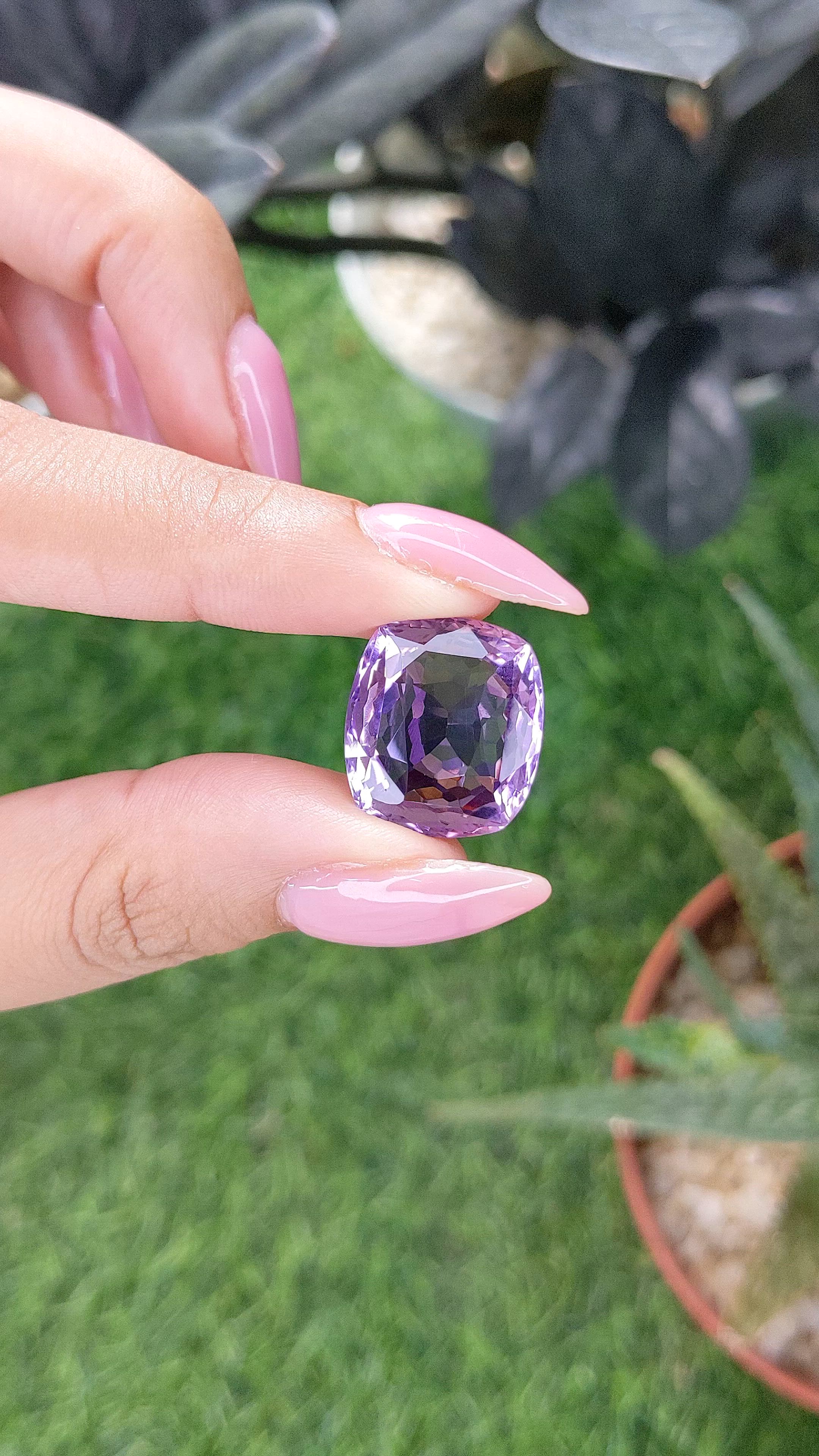 16.44 Ct. Purple Amethyst Size Video