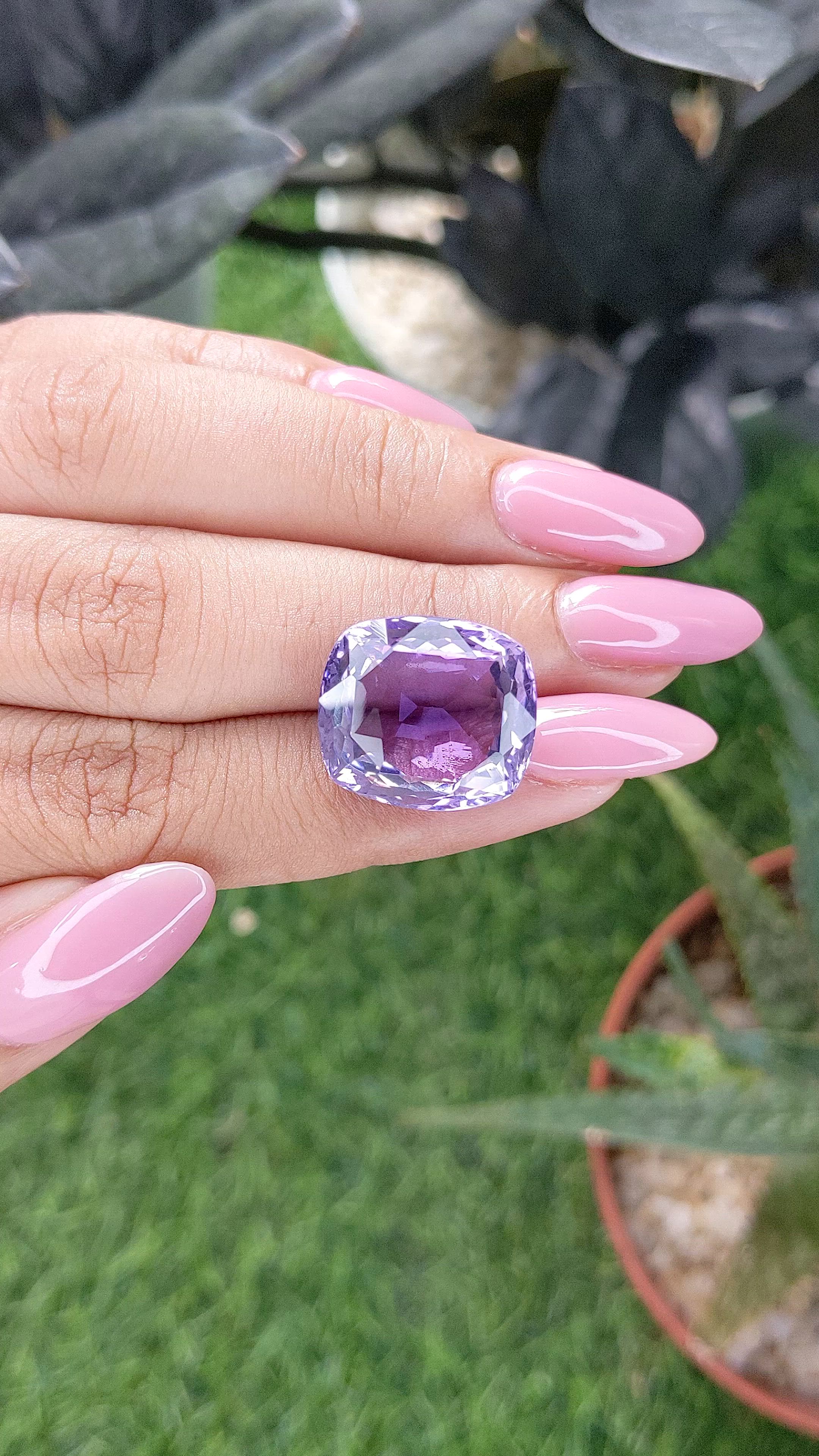 16.44 Ct. Purple Amethyst Size Video