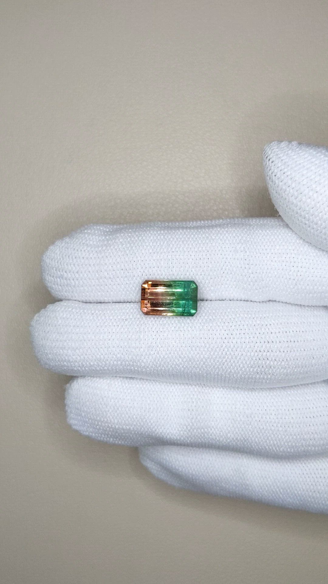 3.95 Ct. Watermelon Tourmaline from Mozambique Size Video