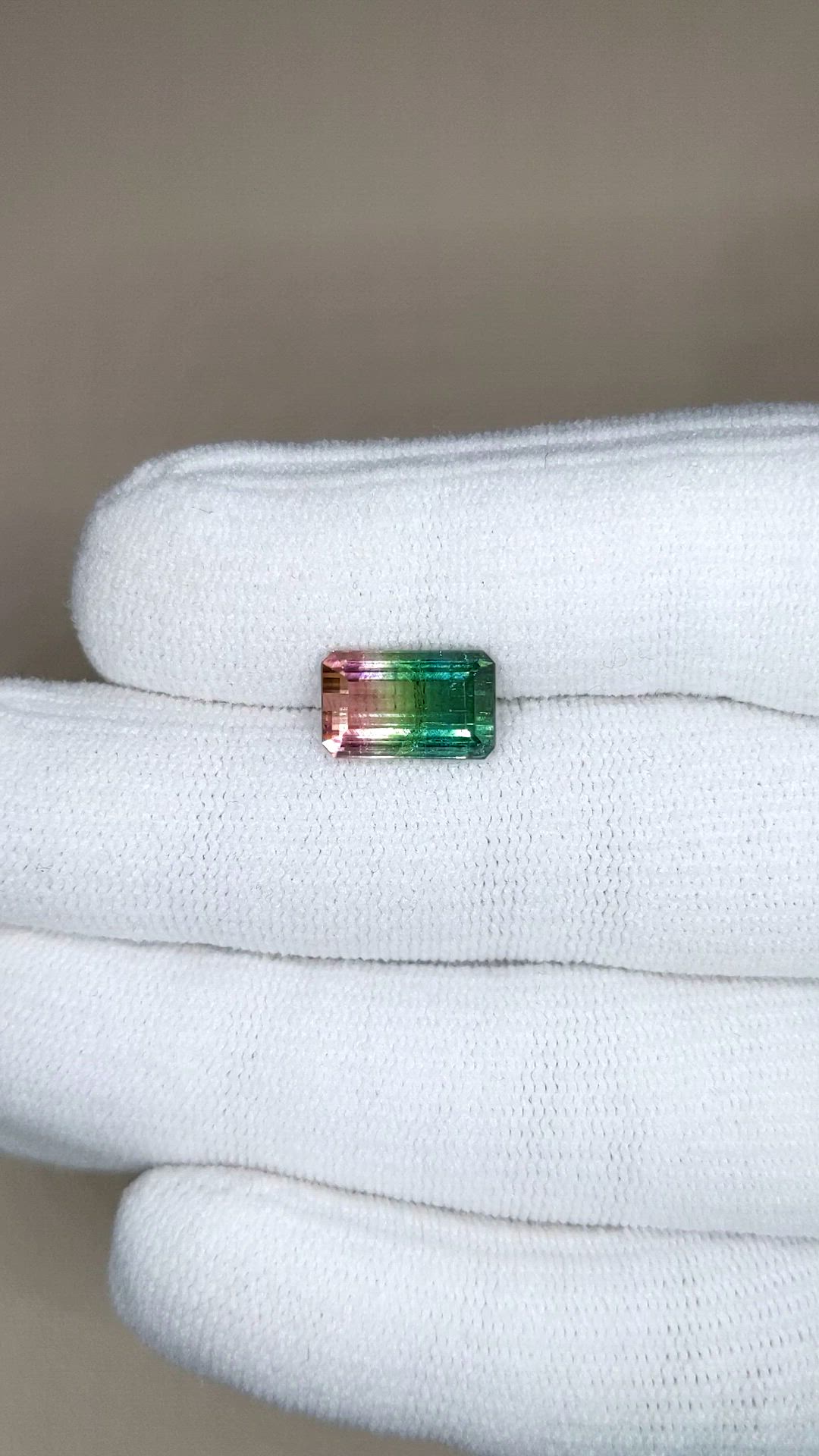 3.65 Ct. Watermelon Tourmaline from Mozambique Size Video