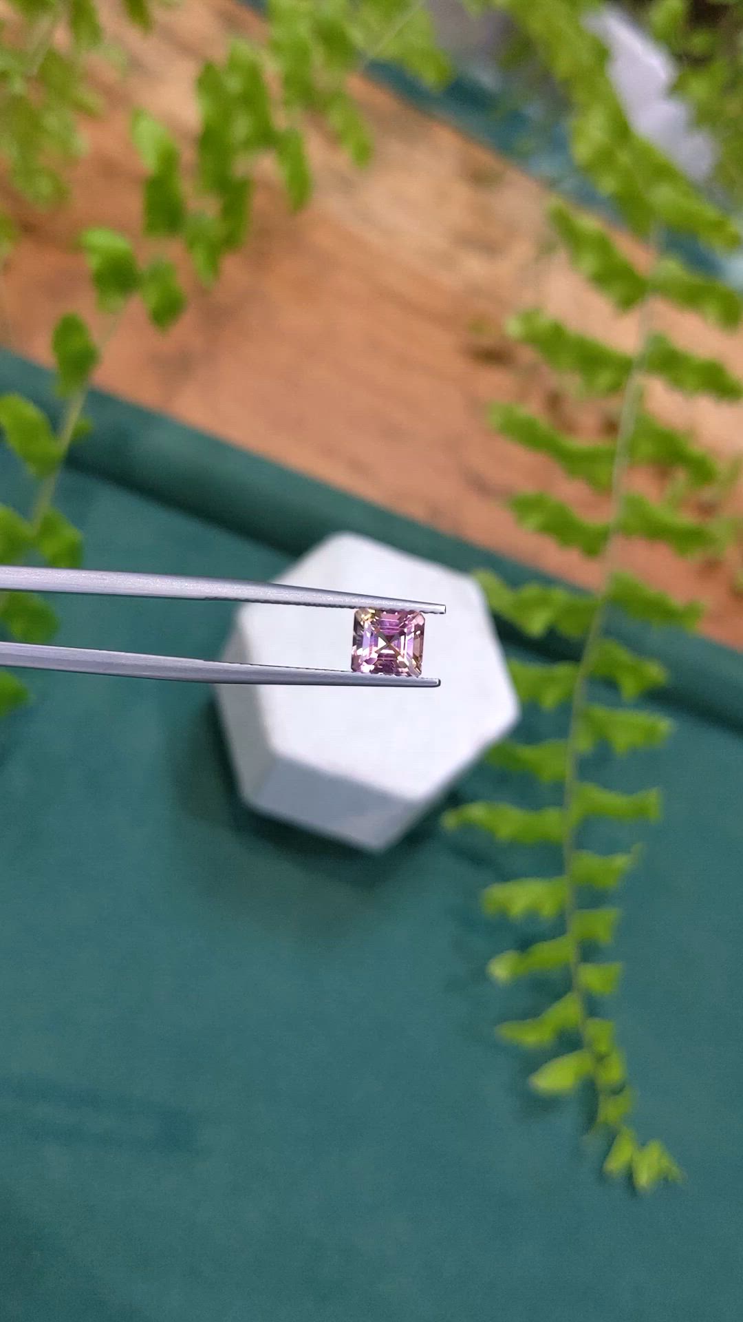 1.03 Ct. Bi Color Tourmaline from Mozambique Size Video