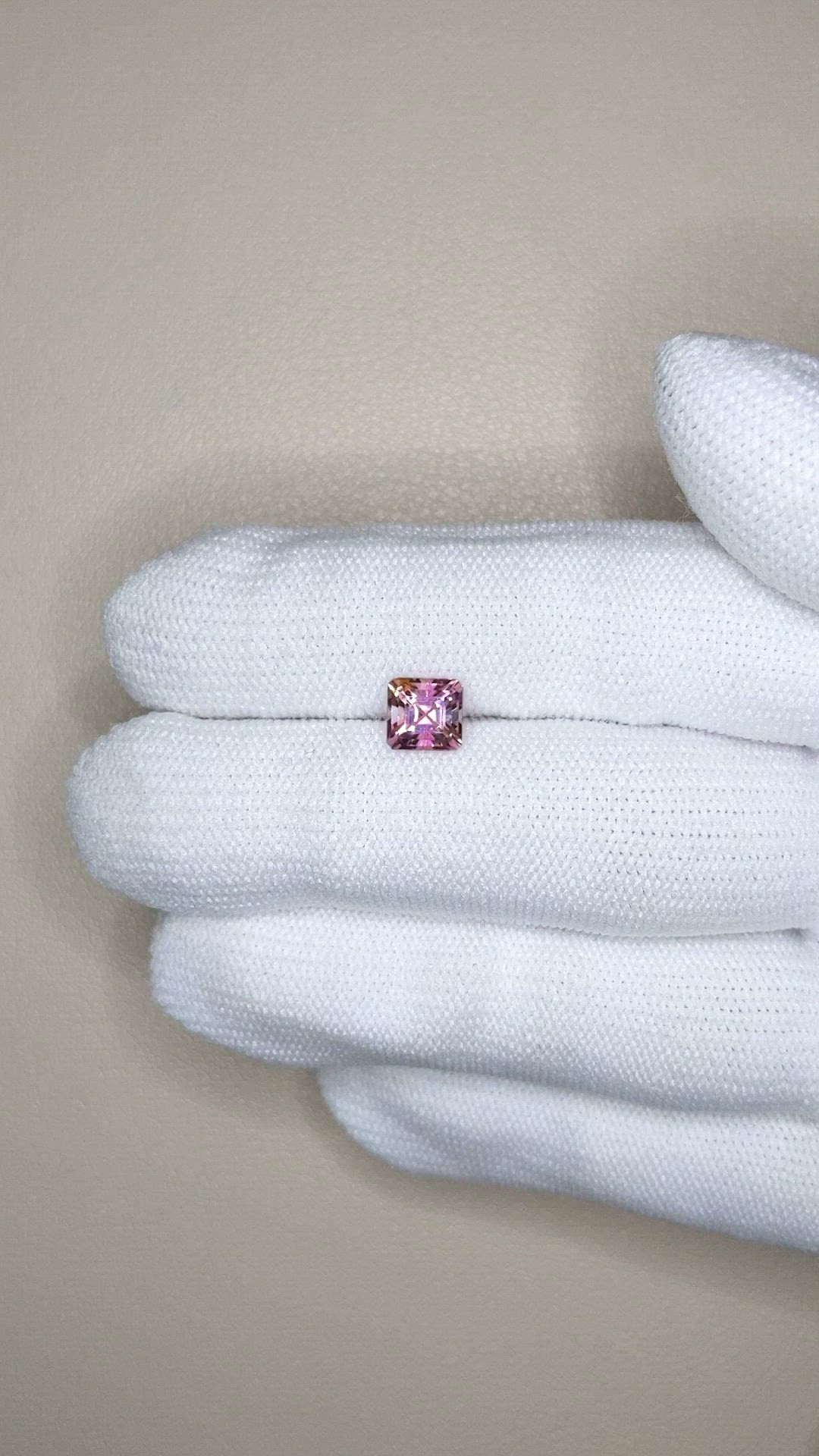 1.03 Ct. Bi Color Tourmaline from Mozambique Size Video