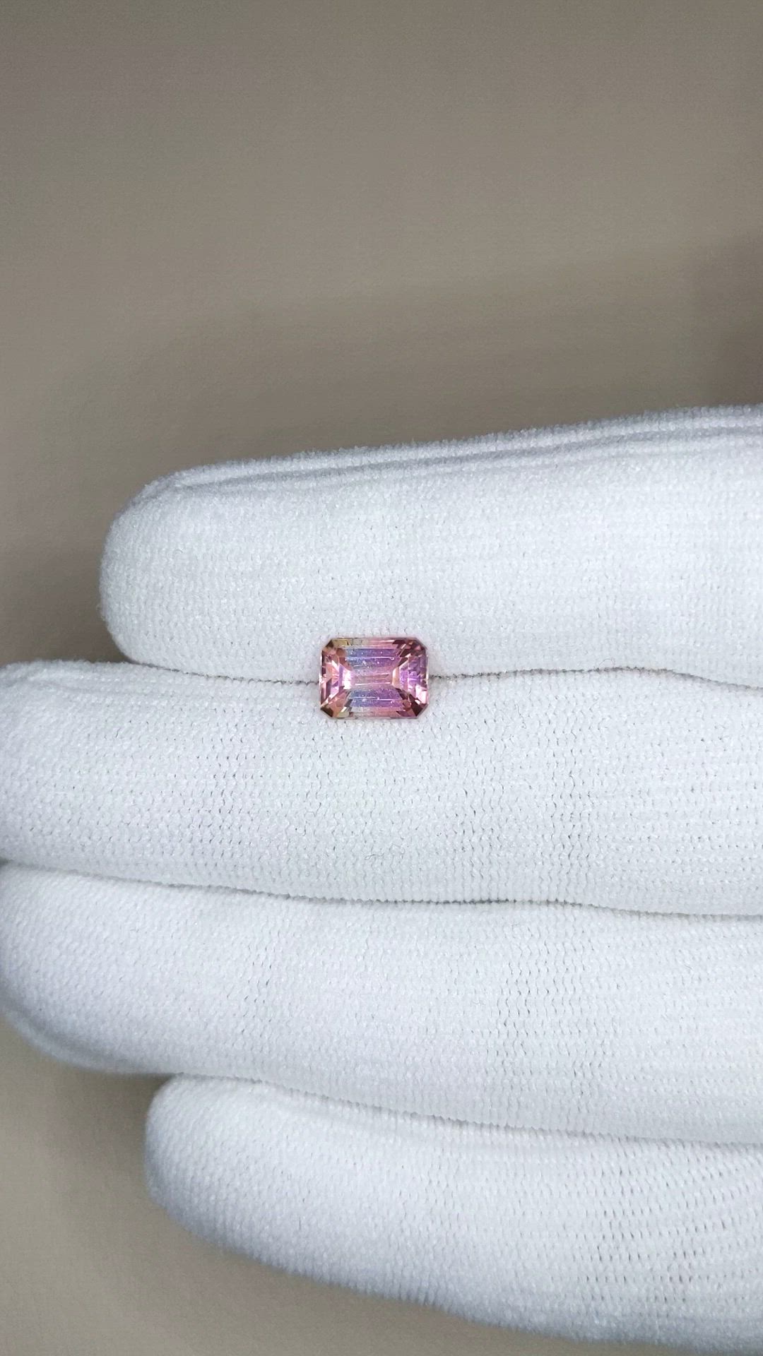 1.56 Ct. Bi Color Tourmaline from Mozambique Size Video