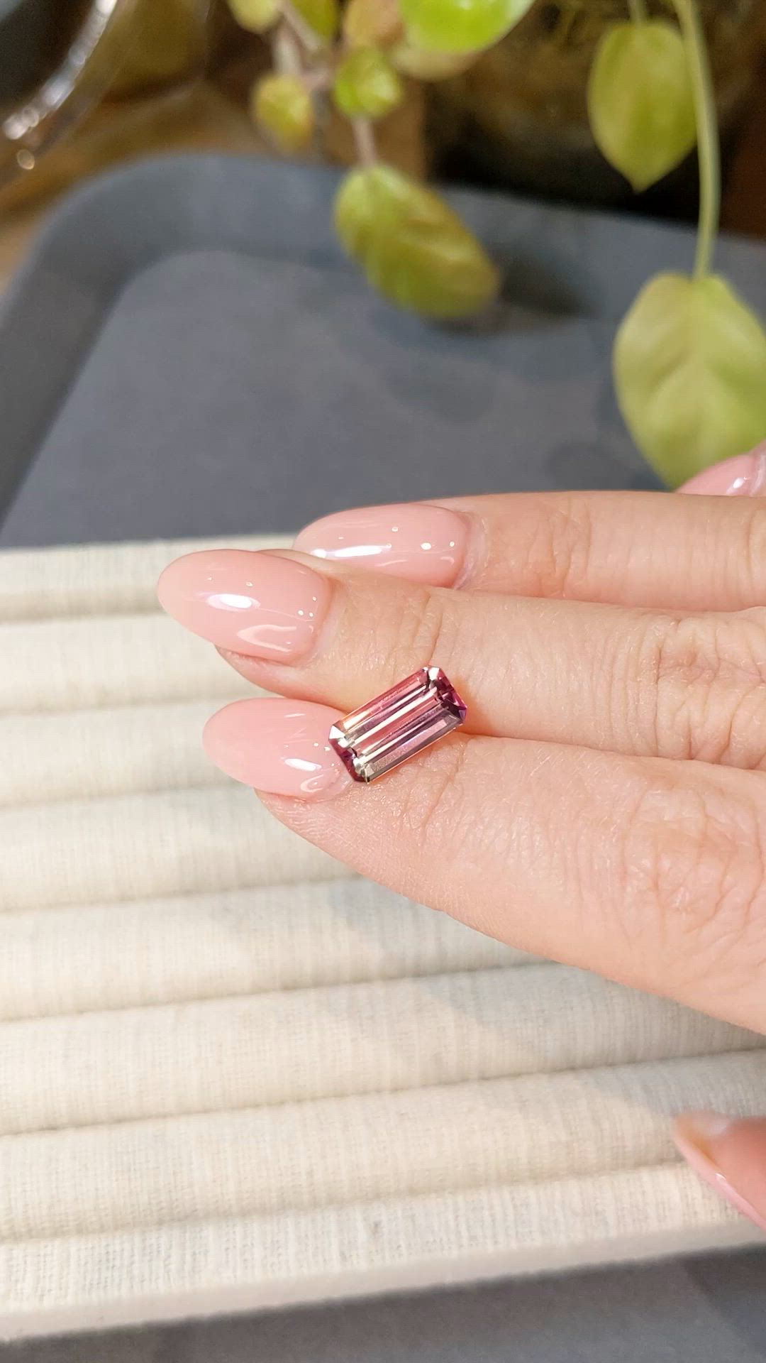 2.48 Ct. Bi Color Tourmaline from Mozambique Size Video