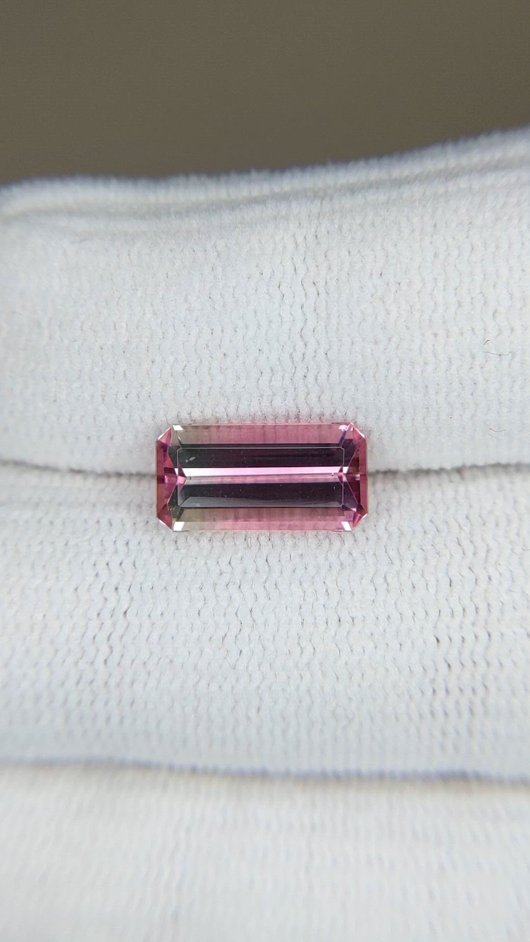 2.48 Ct. Bi Color Tourmaline from Mozambique Size Video