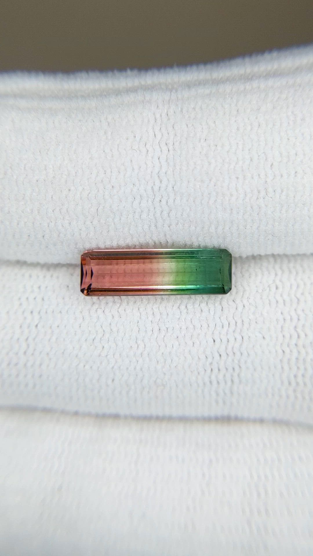 2.09 Ct. Watermelon Tourmaline from Mozambique Size Video