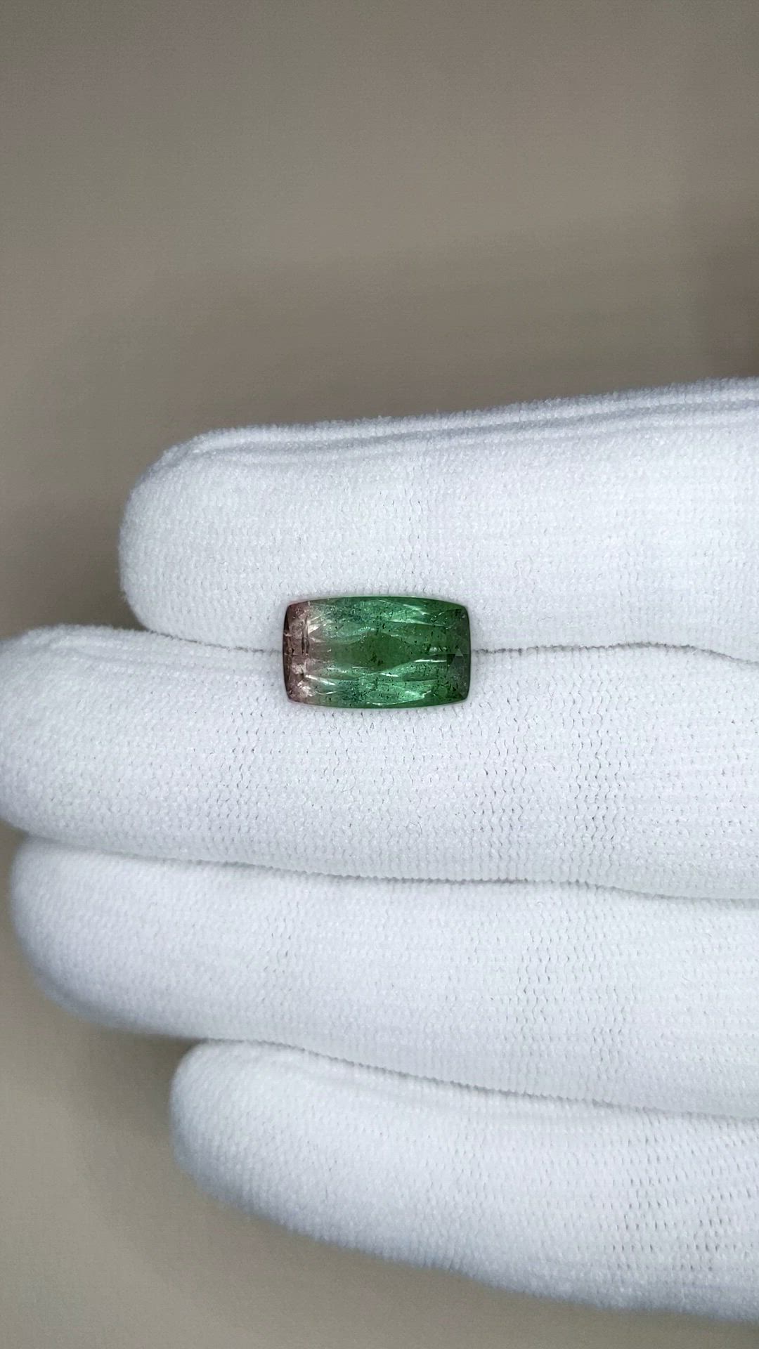 5.13 Ct. Bi Color Tourmaline from Mozambique Size Video