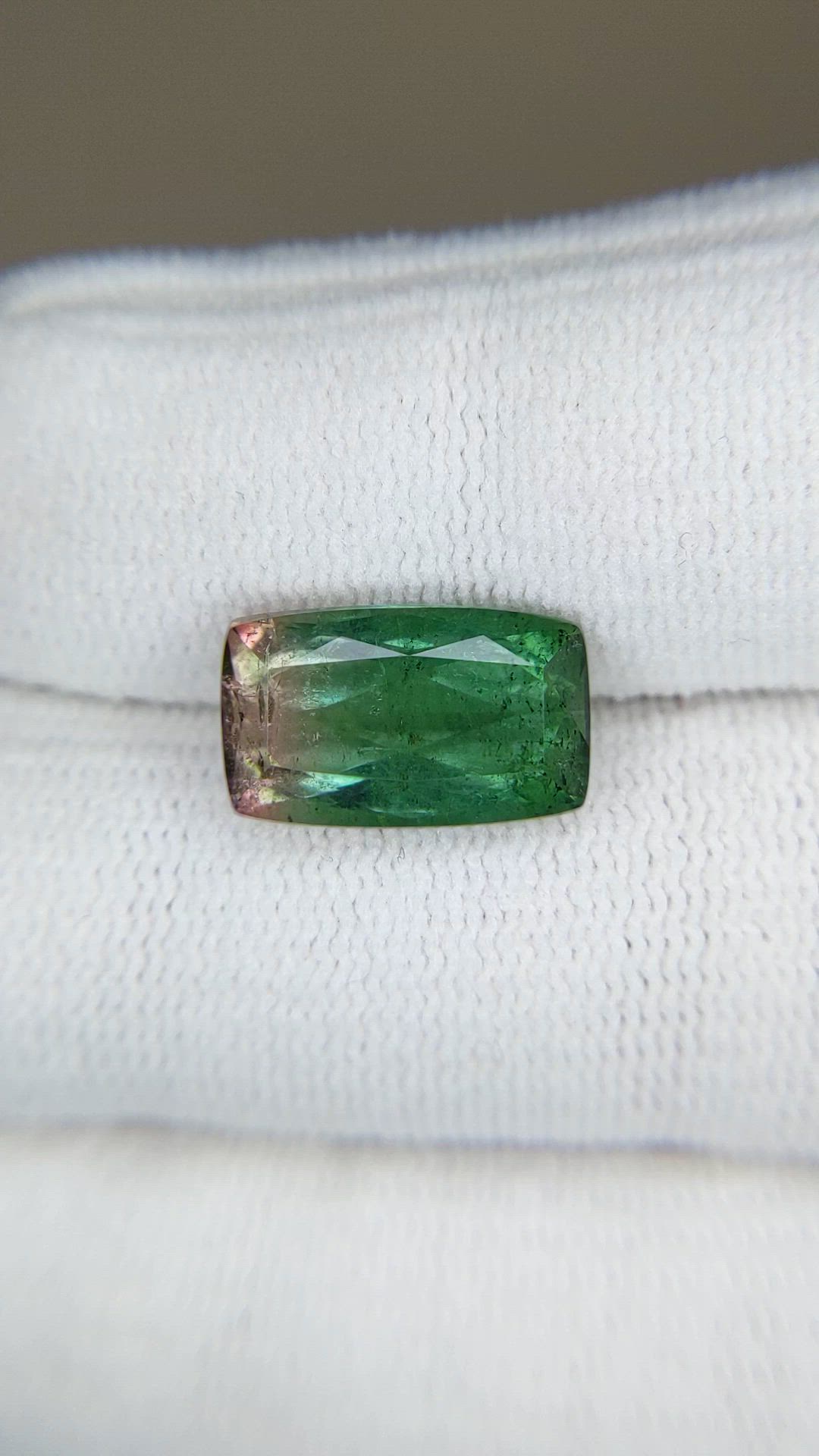 5.13 Ct. Bi Color Tourmaline from Mozambique Size Video