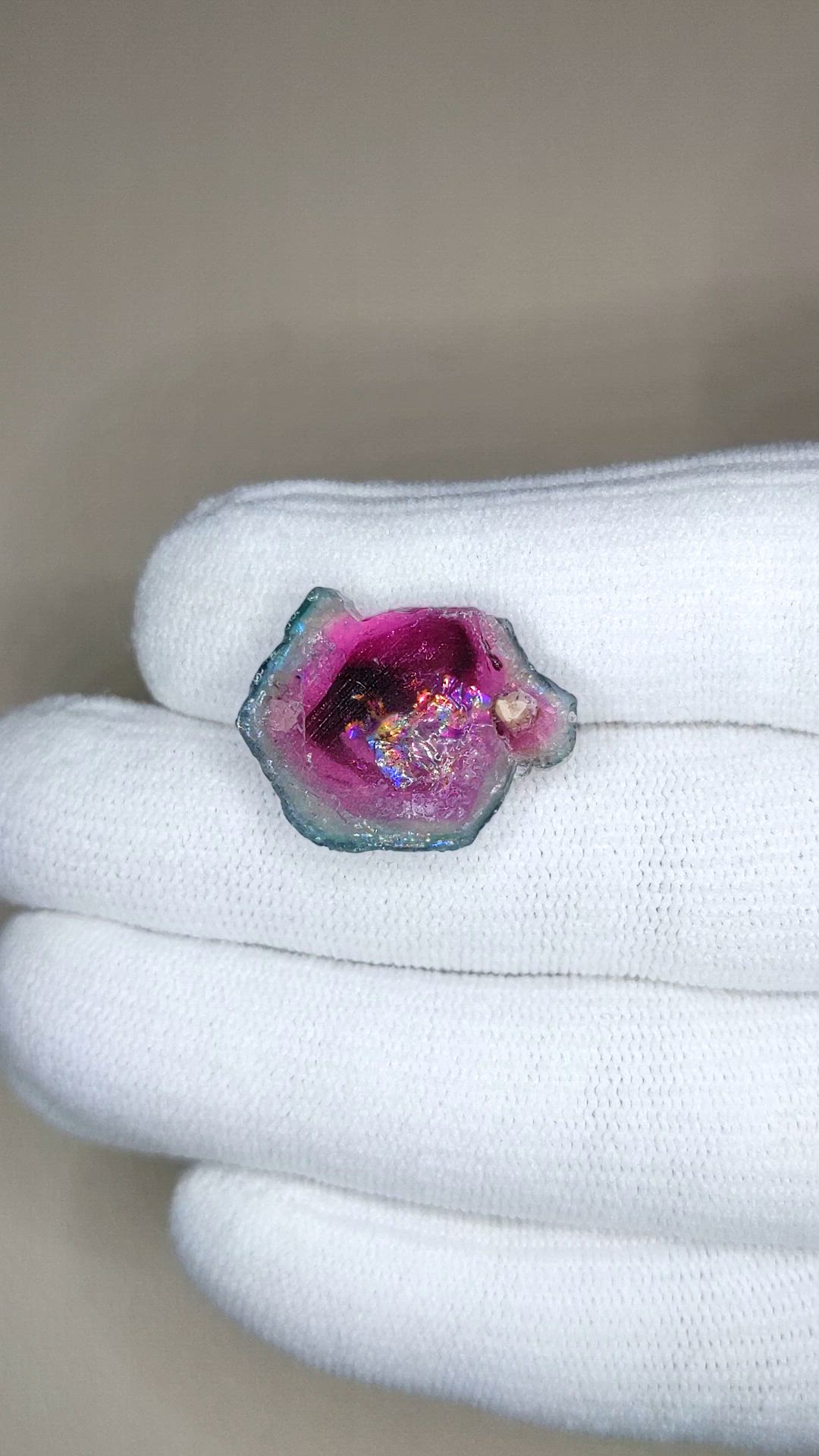 17.38 Ct. Watermelon Tourmaline from Mozambique Size Video