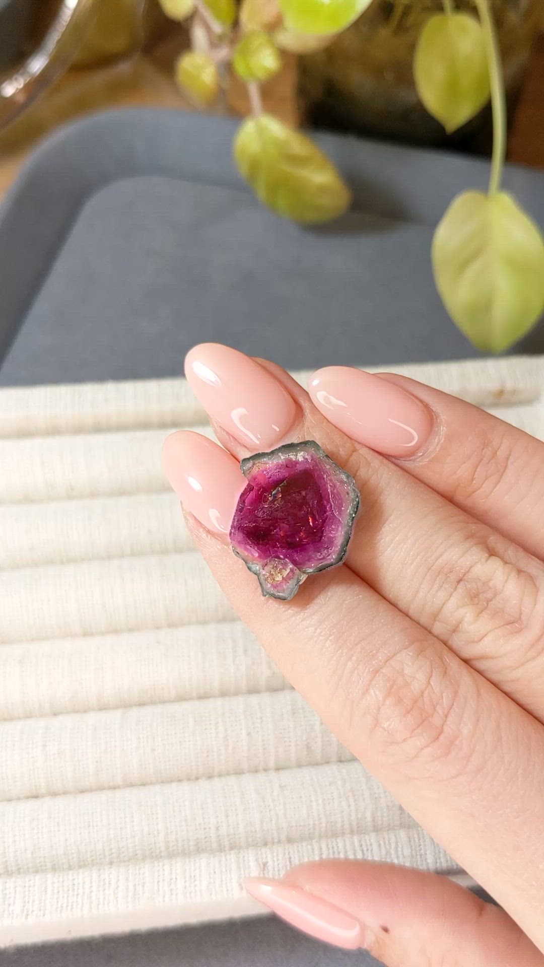 17.38 Ct. Watermelon Tourmaline from Mozambique Size Video