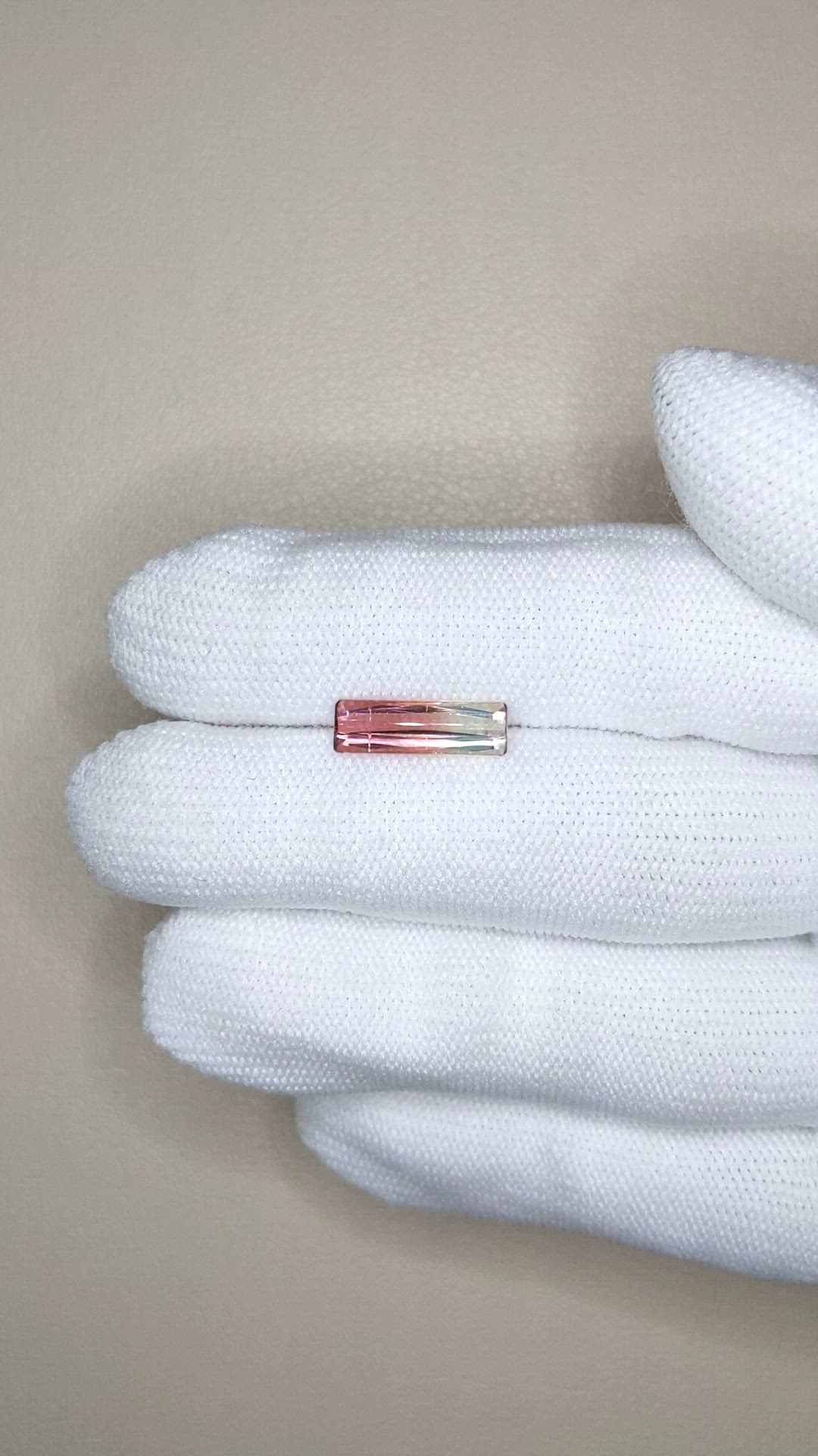 1.70 Ct. Bi Color Tourmaline from Mozambique Size Video