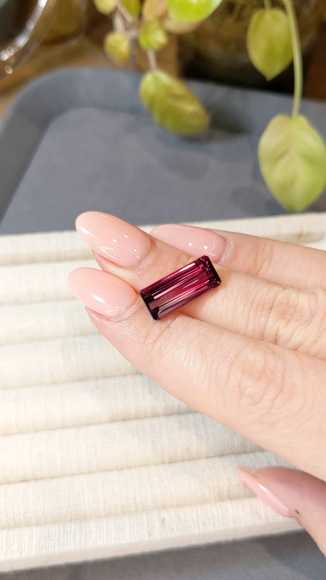 6.54 Ct. Purplish Pink Tourmaline from Mozambique Size Video