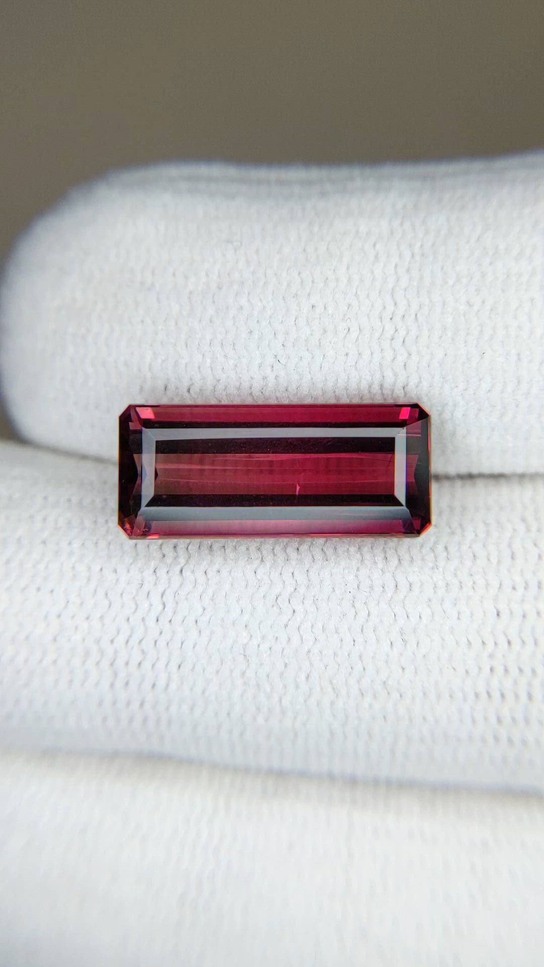 6.54 Ct. Purplish Pink Tourmaline from Mozambique Size Video