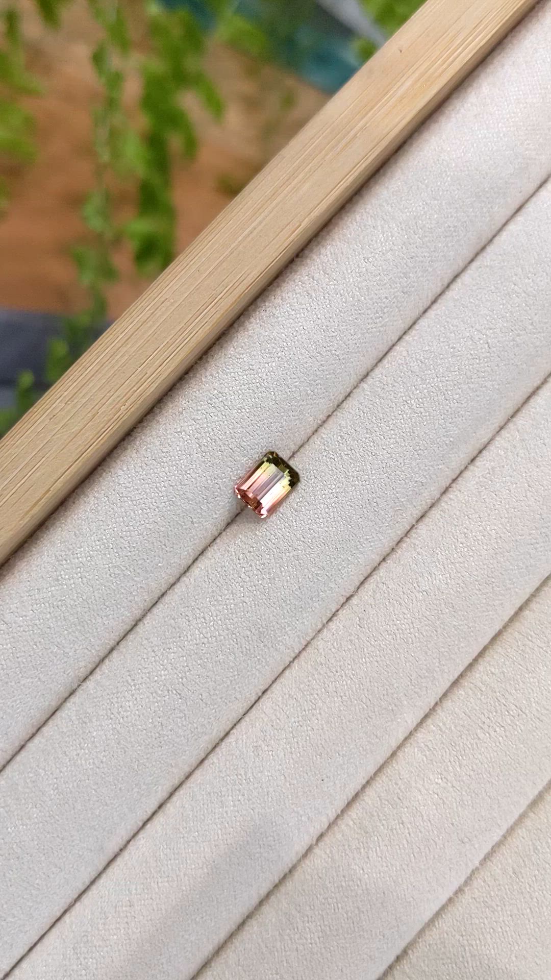 1.05 Ct. Bi Color Tourmaline from Mozambique Size Video